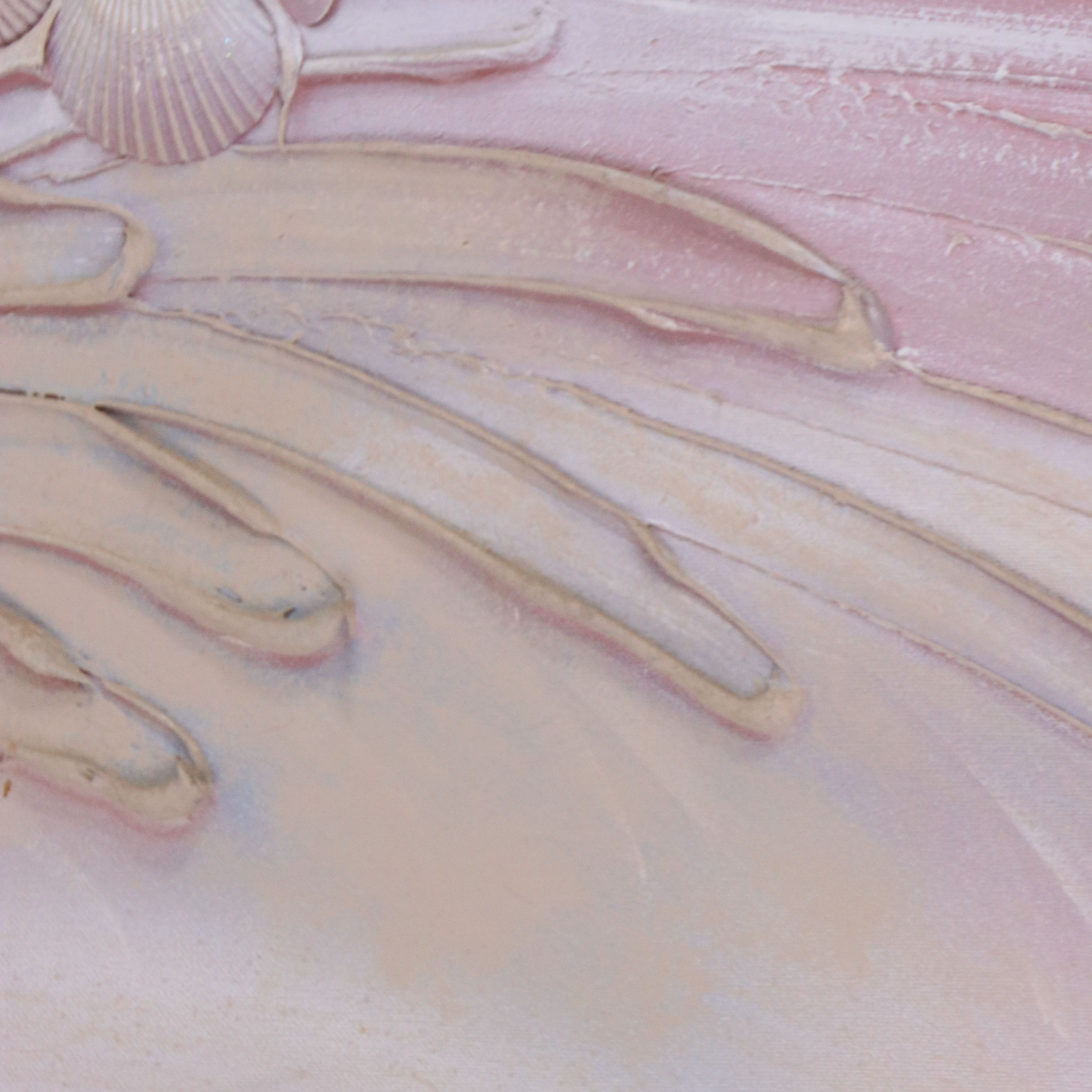 Dimensional Mixed Wall Art with Seashell Assemblage, Mid to Late 20th Century