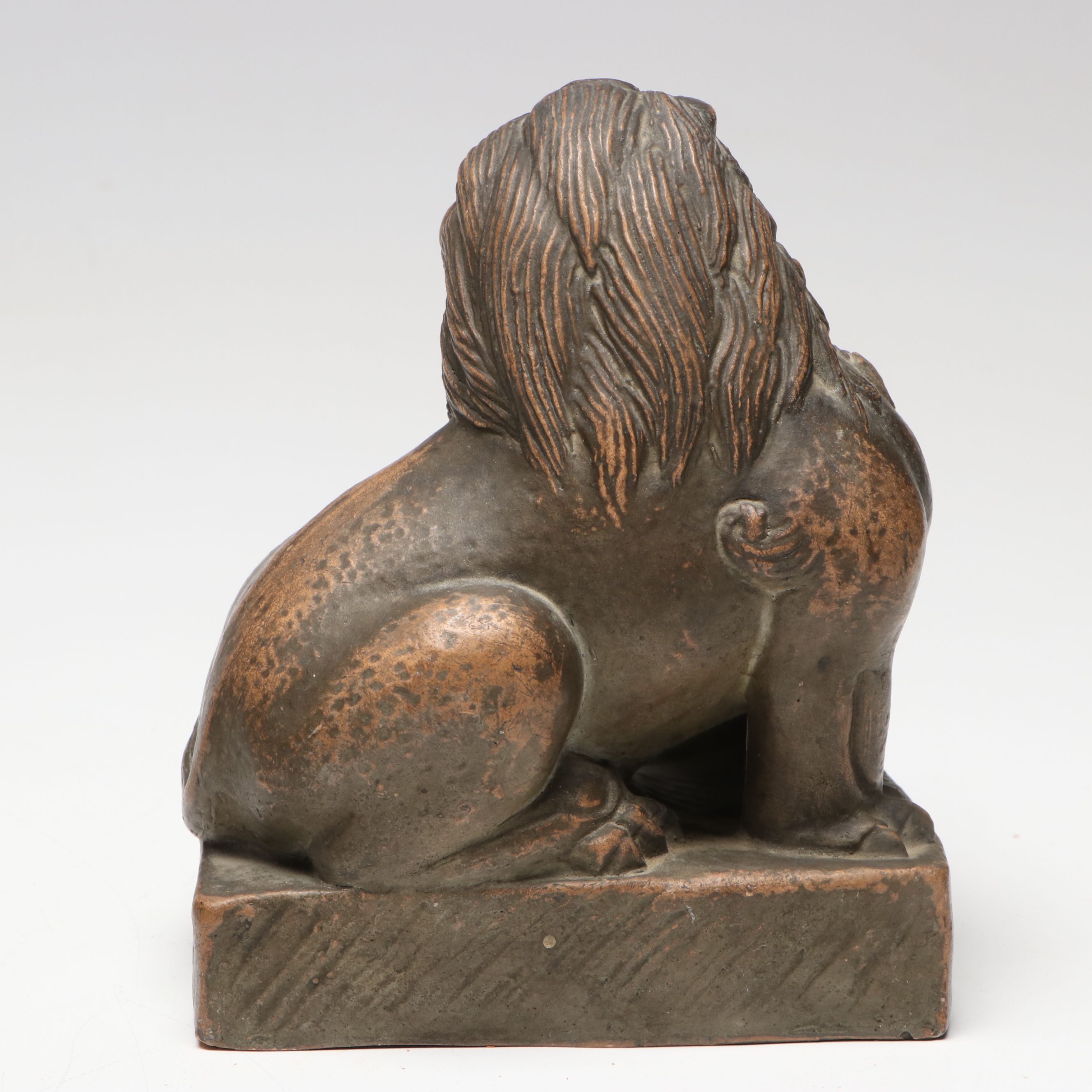 Bronze Finish Guardian Dog, Artist Signed Figurine, and Native American Décor