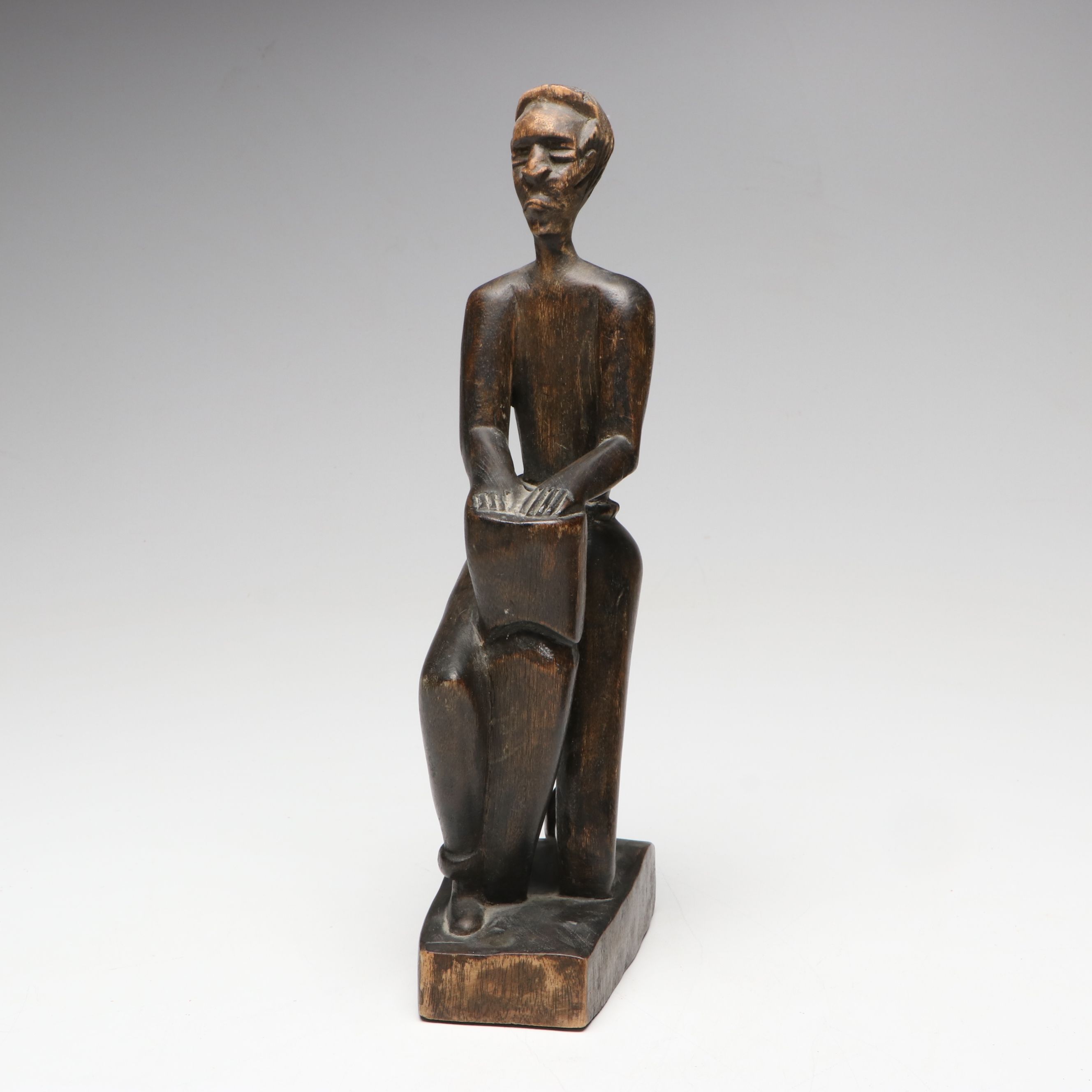 Bronze Finish Guardian Dog, Artist Signed Figurine, and Native American Décor