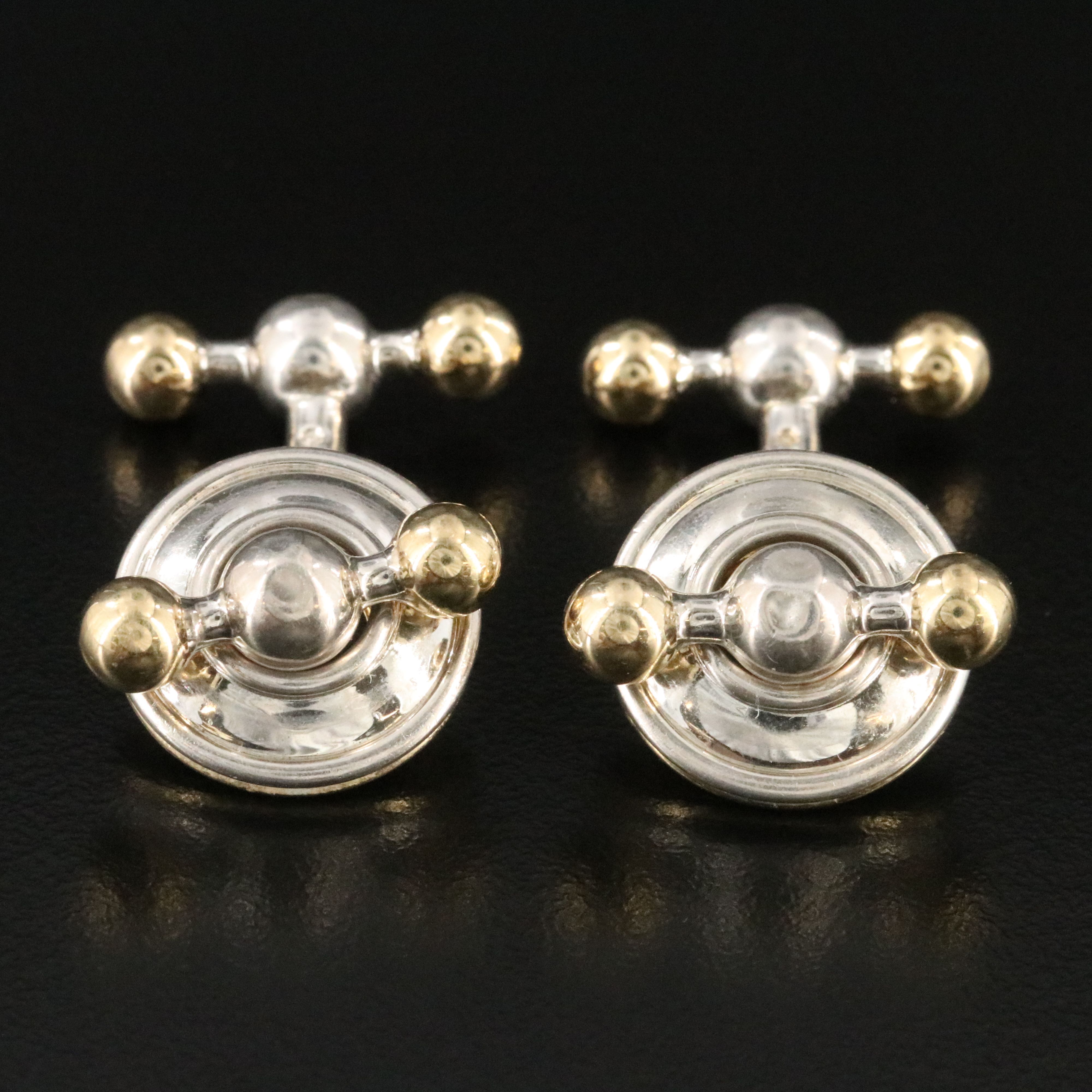Paloma Picasso for Tiffany & Co. Sterling and 18K Magic Cufflinks