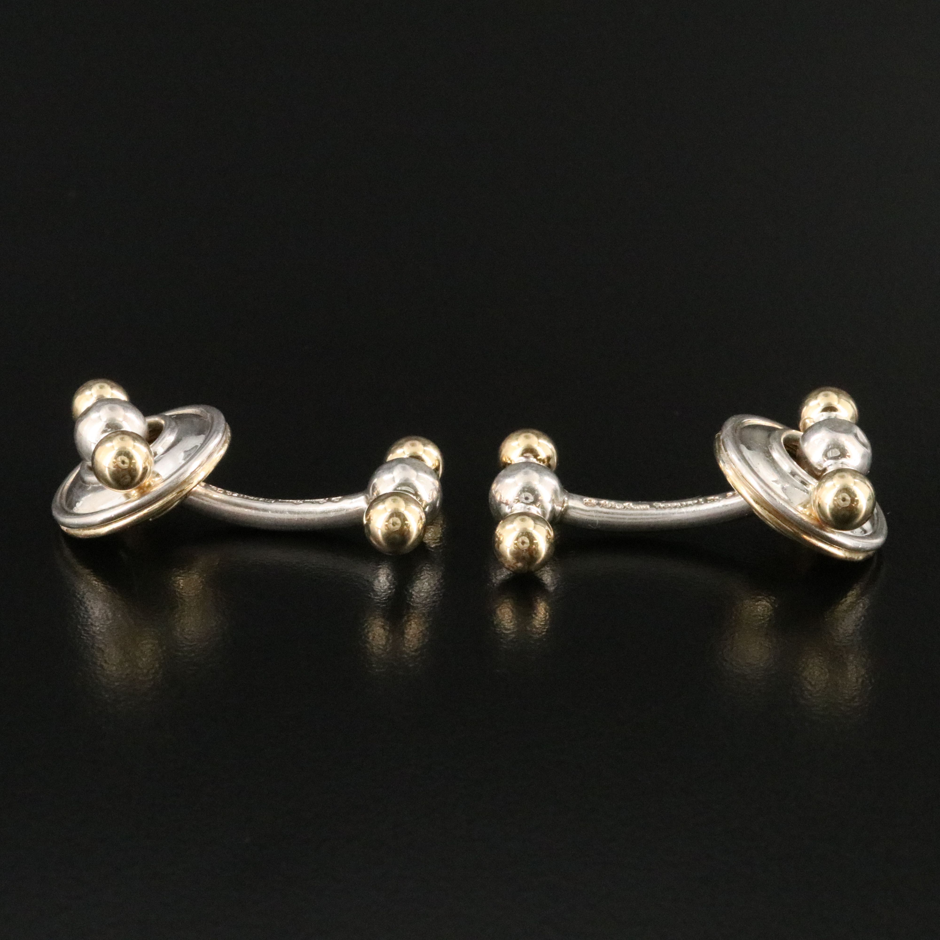 Paloma Picasso for Tiffany & Co. Sterling and 18K Magic Cufflinks