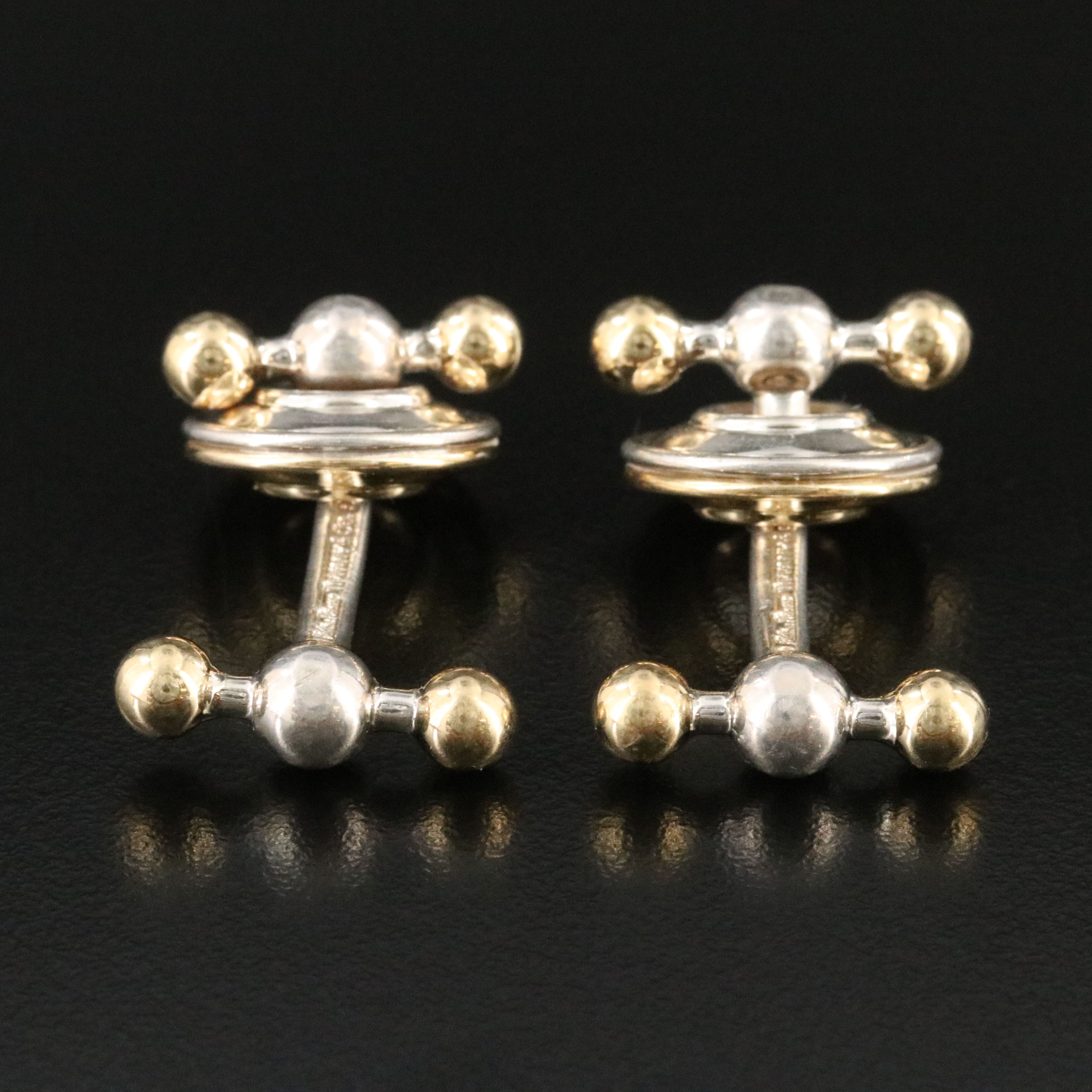Paloma Picasso for Tiffany & Co. Sterling and 18K Magic Cufflinks