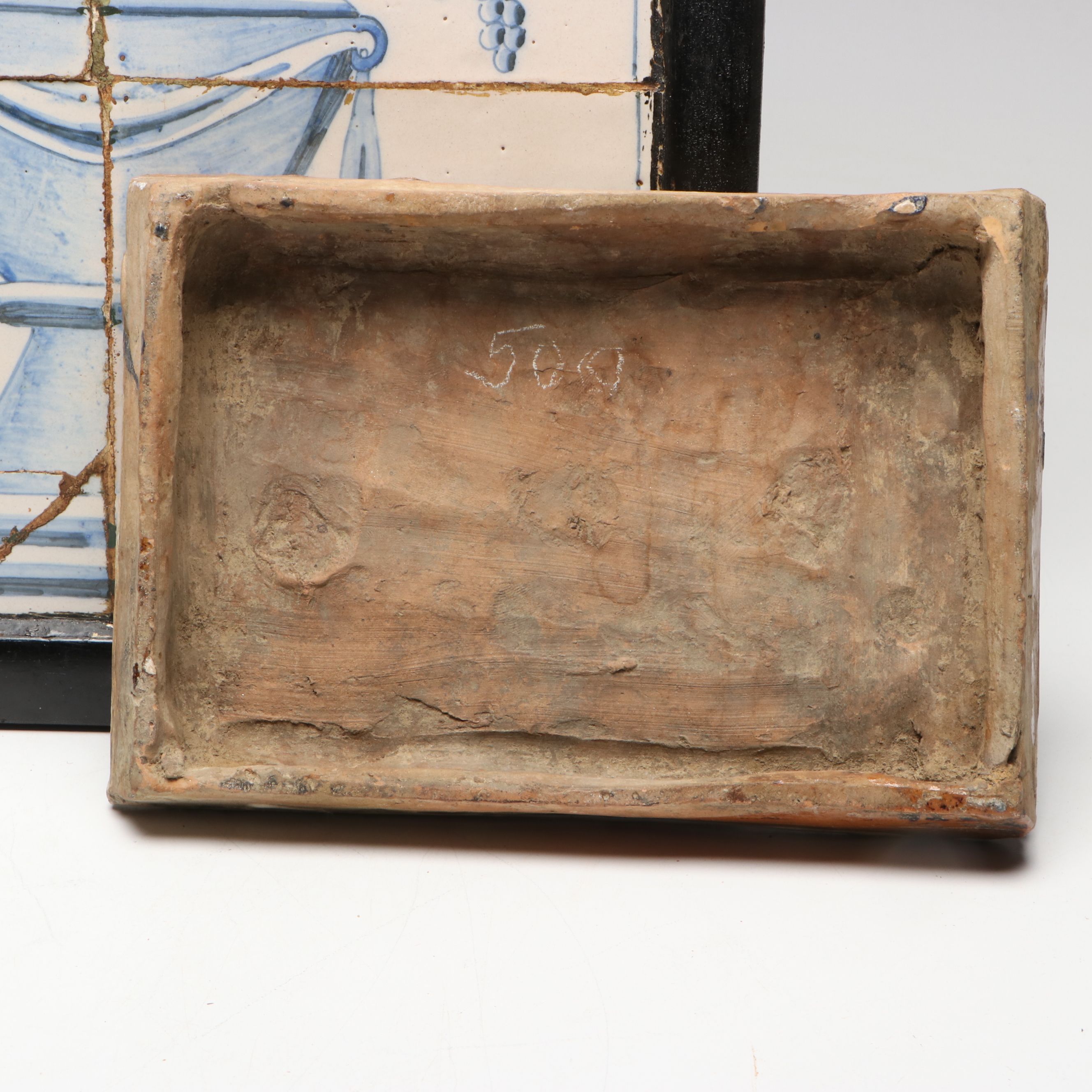 Decorative Blue on White Tiles