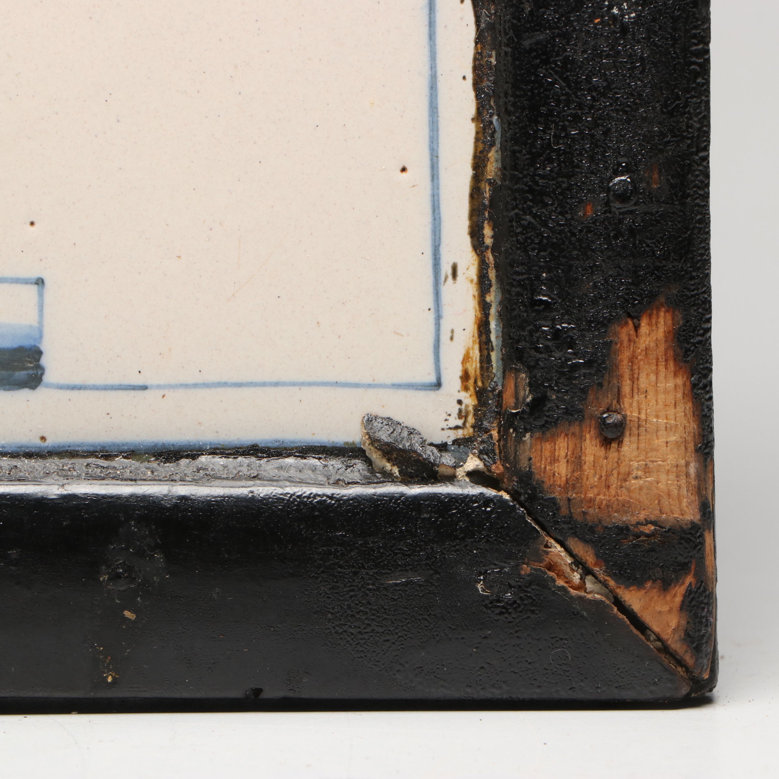 Decorative Blue on White Tiles