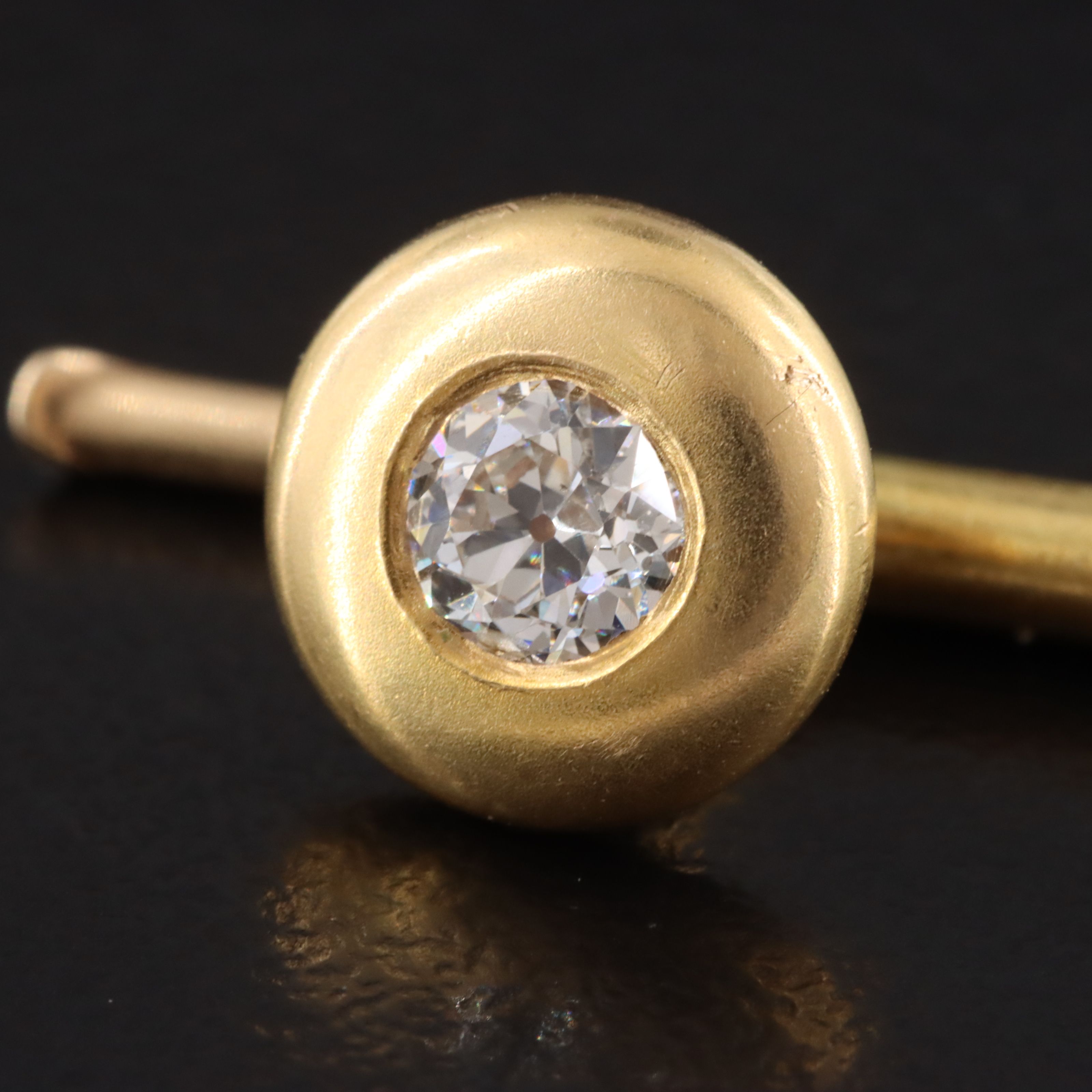 Krementz 14K 0.33 CT Diamond Shirt Stud, Early 1900s