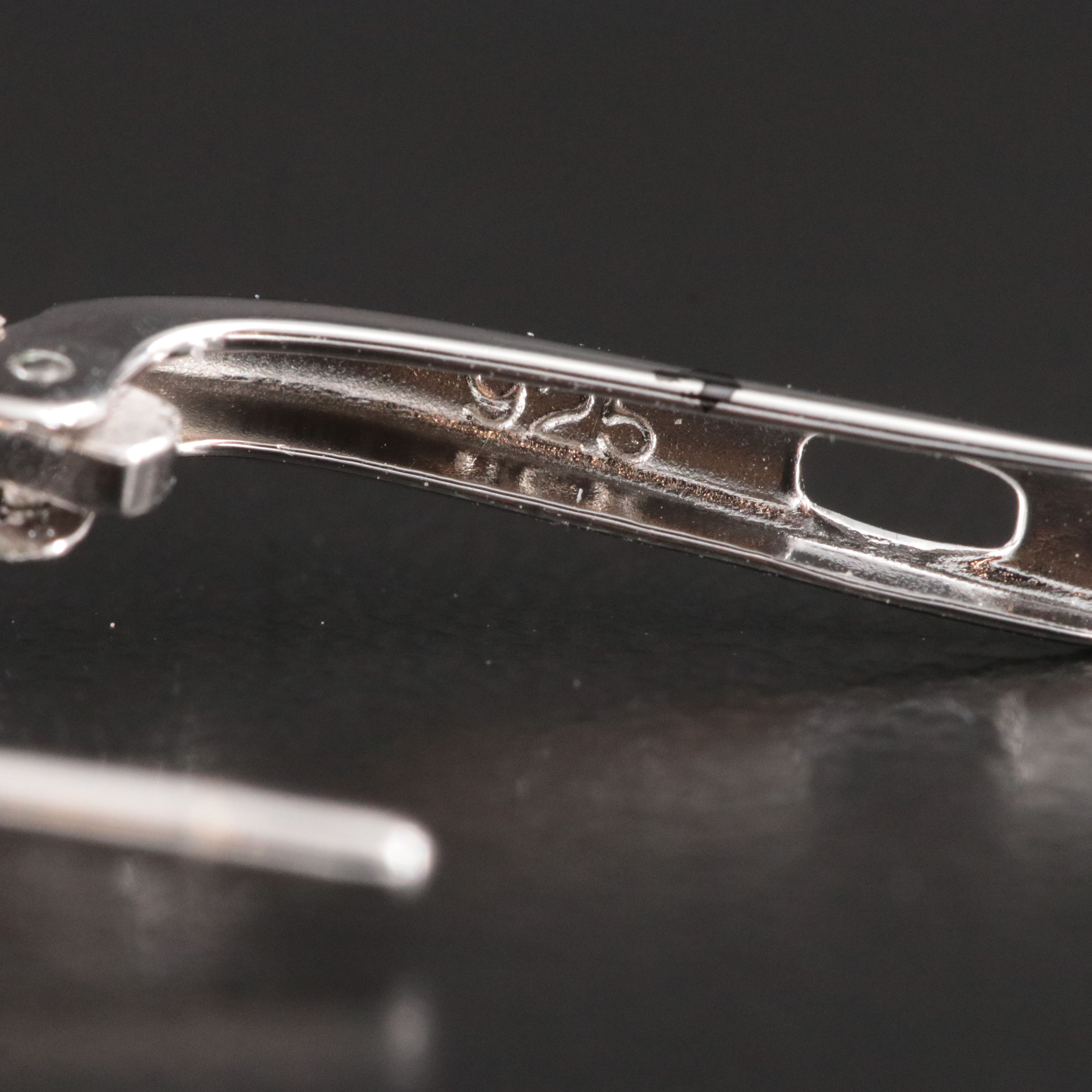 Sterling Silver Multicolored Sapphire Earrings