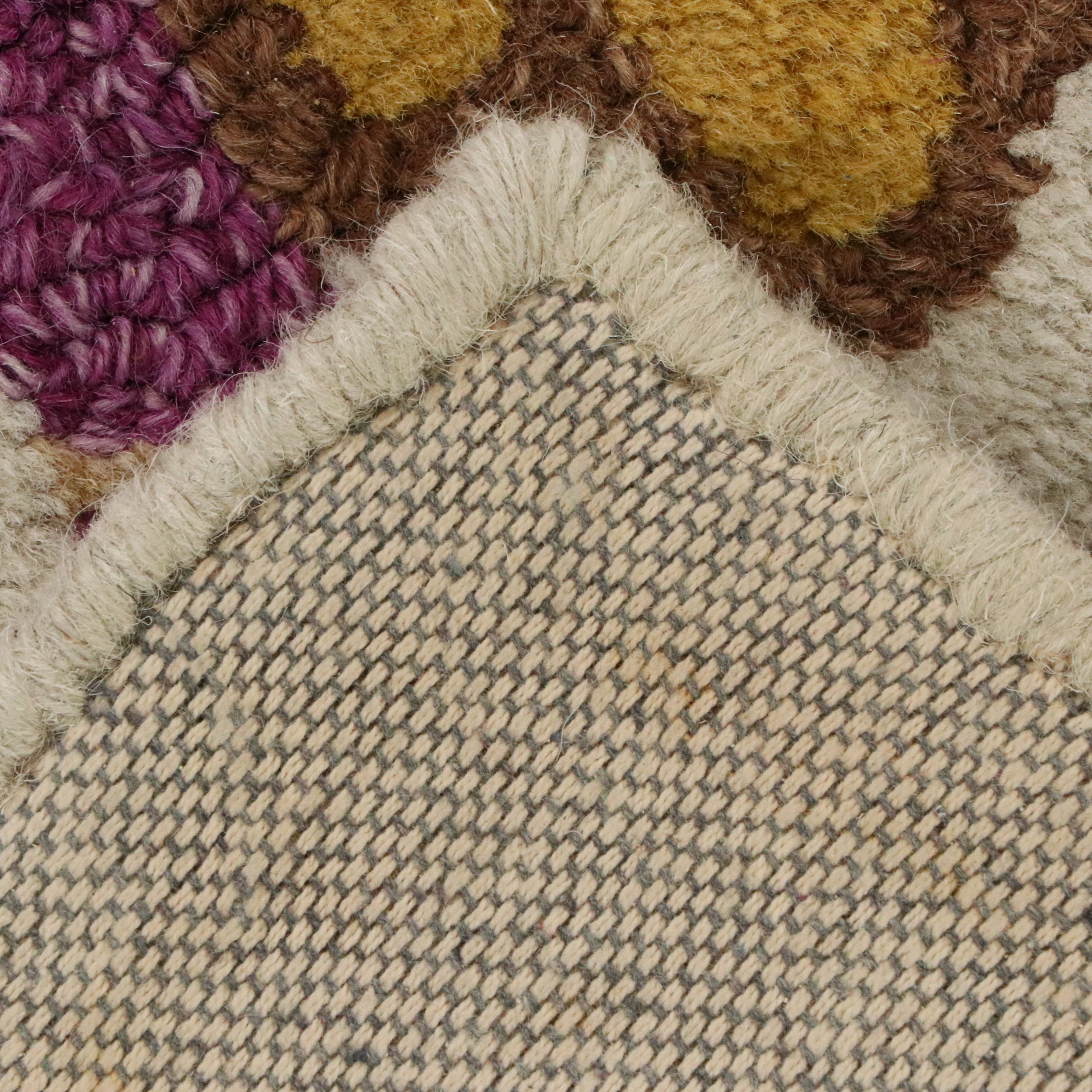 4'11 x 7'3 Mixed Process ARIS Indian Jacobean Floral Area Rug