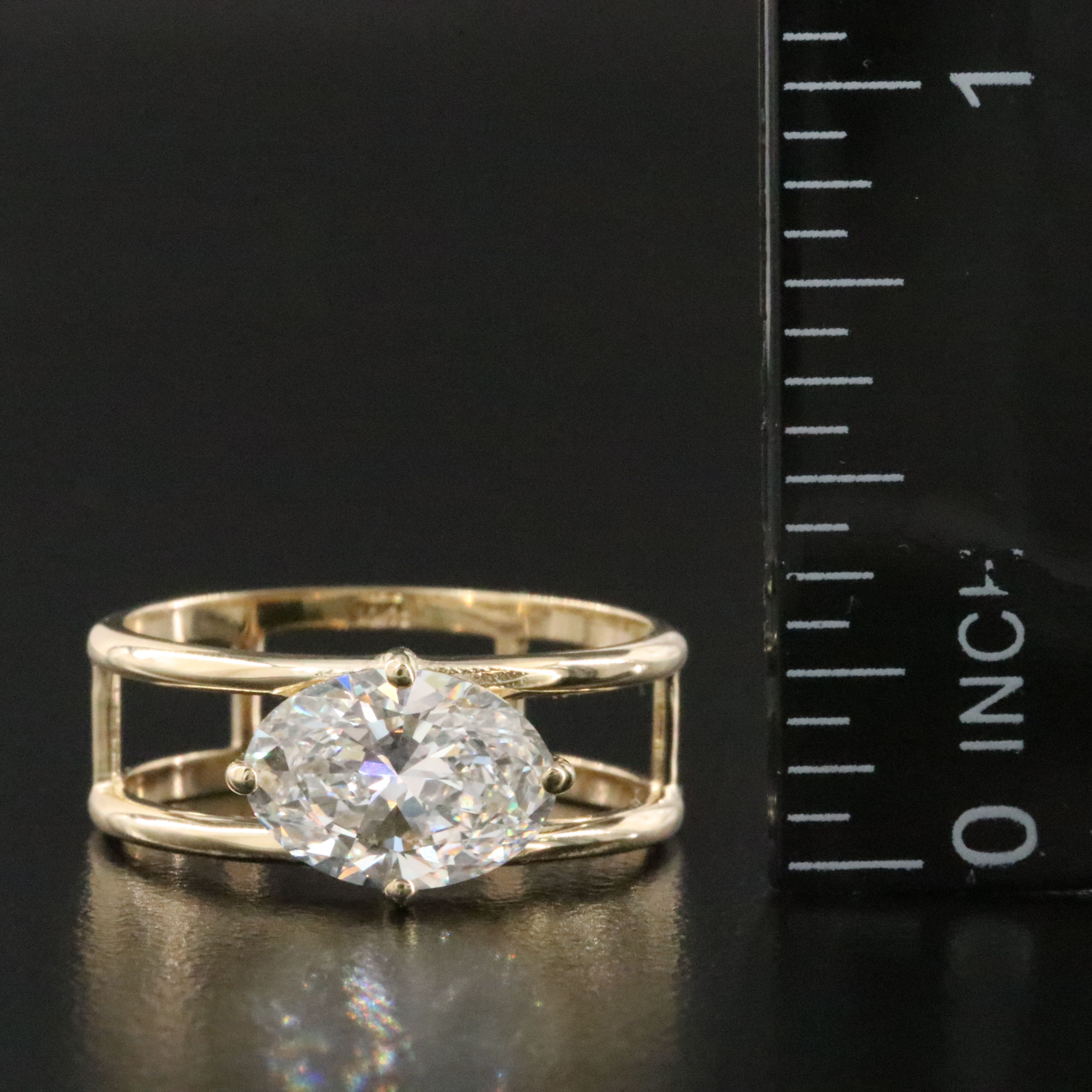 14K 2.01 CT Lab Grown Diamond Ring with IGI Report