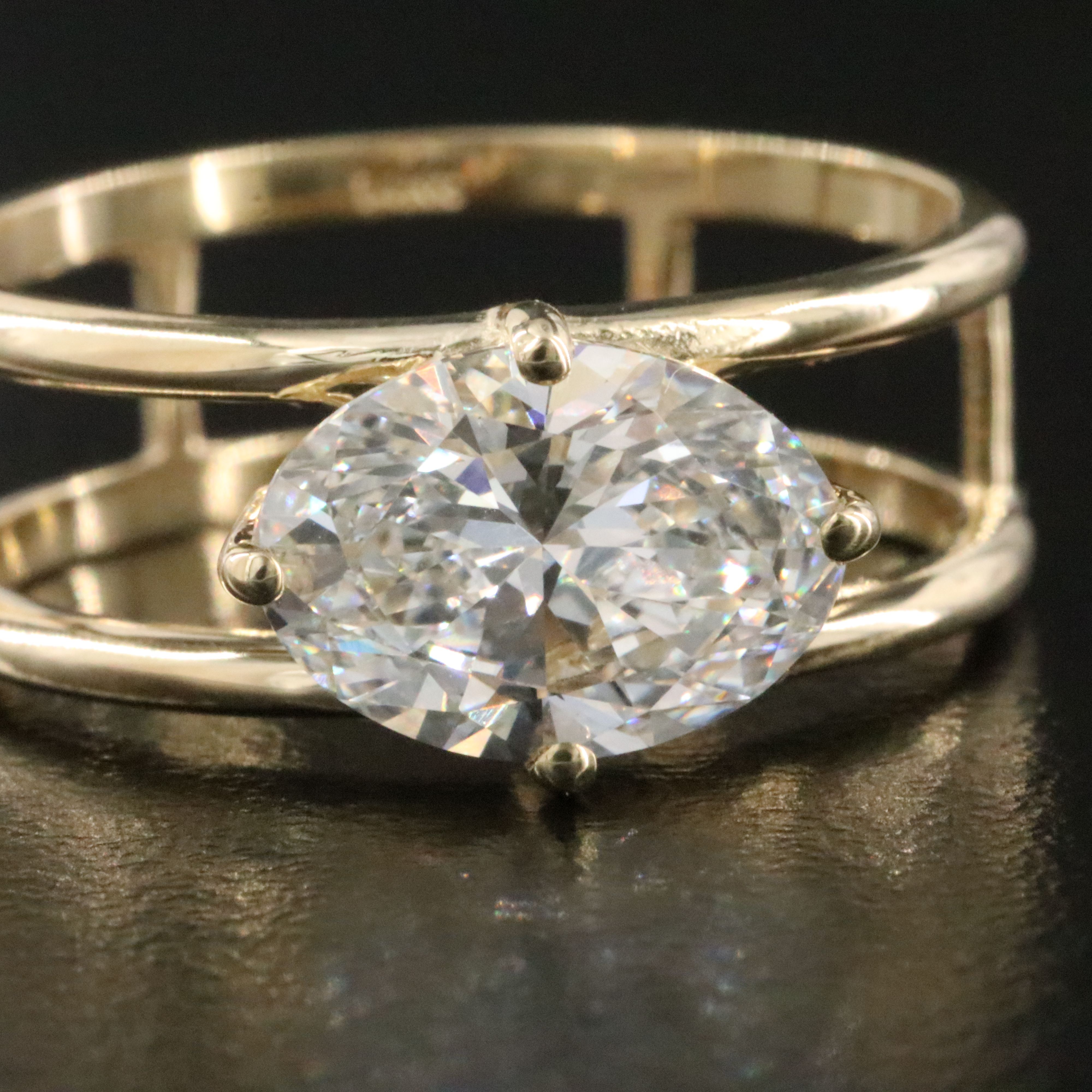 14K 2.01 CT Lab Grown Diamond Ring with IGI Report