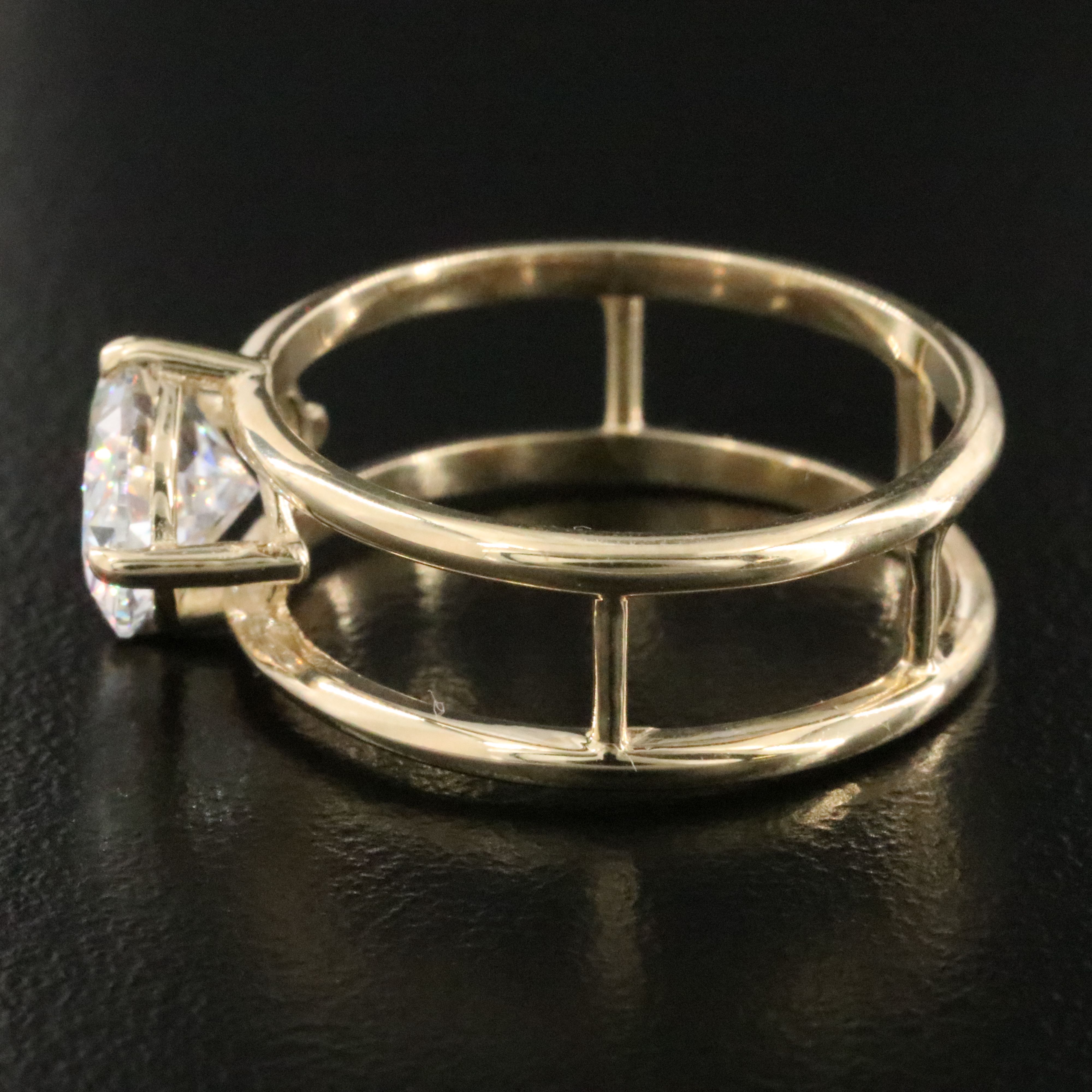 14K 2.01 CT Lab Grown Diamond Ring with IGI Report