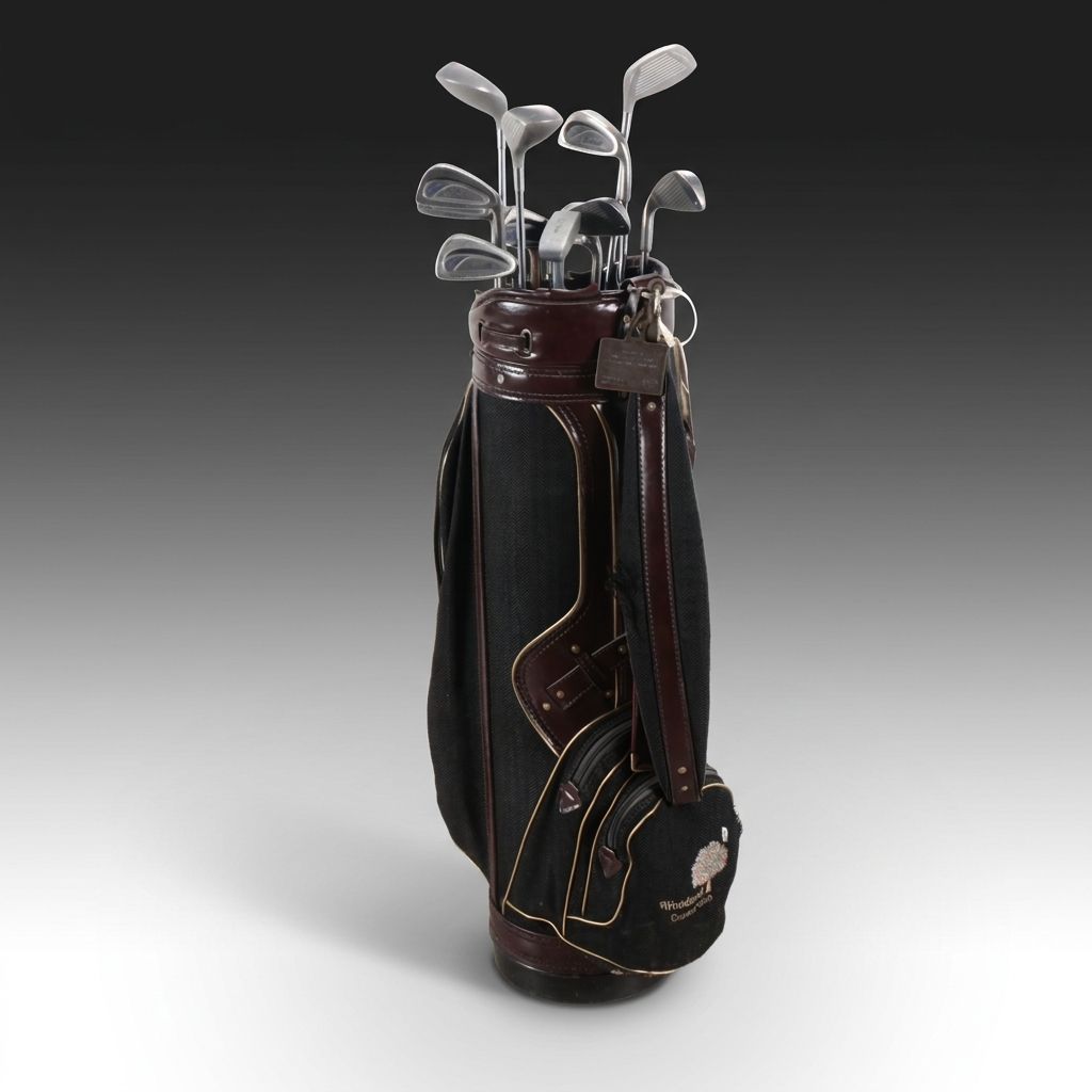 Wilson "ProStaff" Golf Clubs with Embroidered Burton Golf Bag