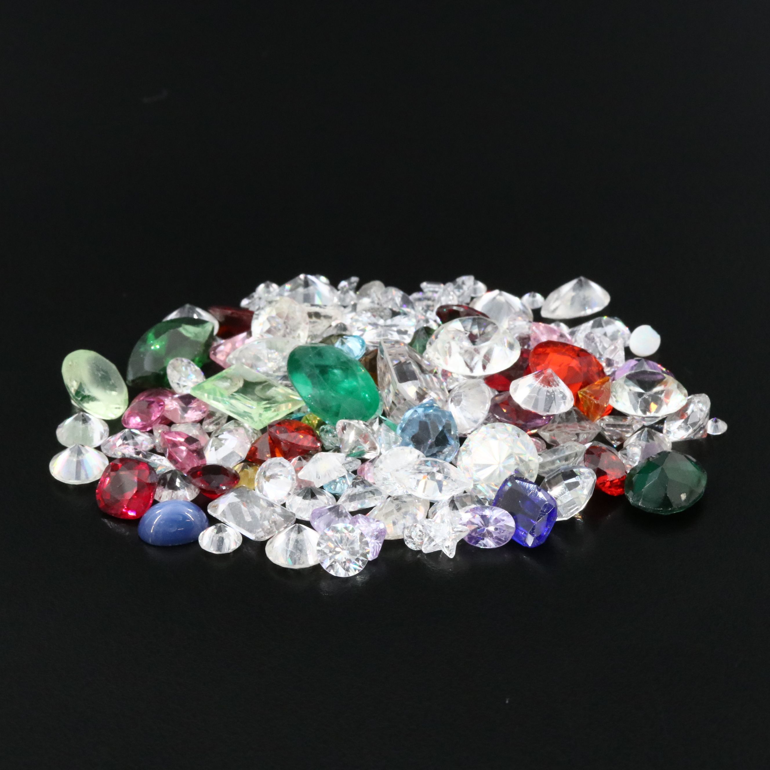 Loose 288.88 CTW Gemstones with Lab Grown Spinel and Lab Grown Star Sapphires