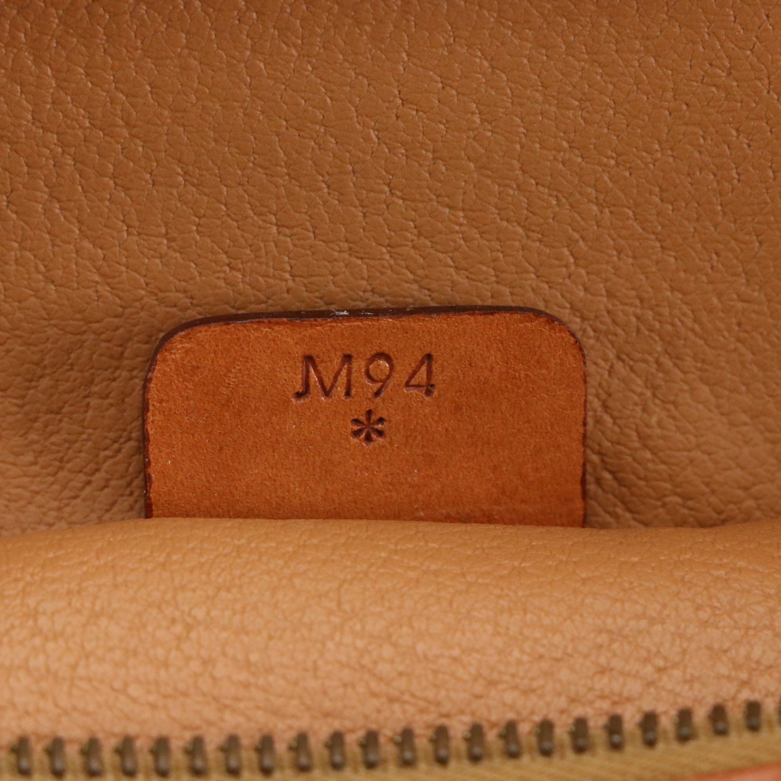 Celine Vanity Bag in Macadam Canvas and Leather
