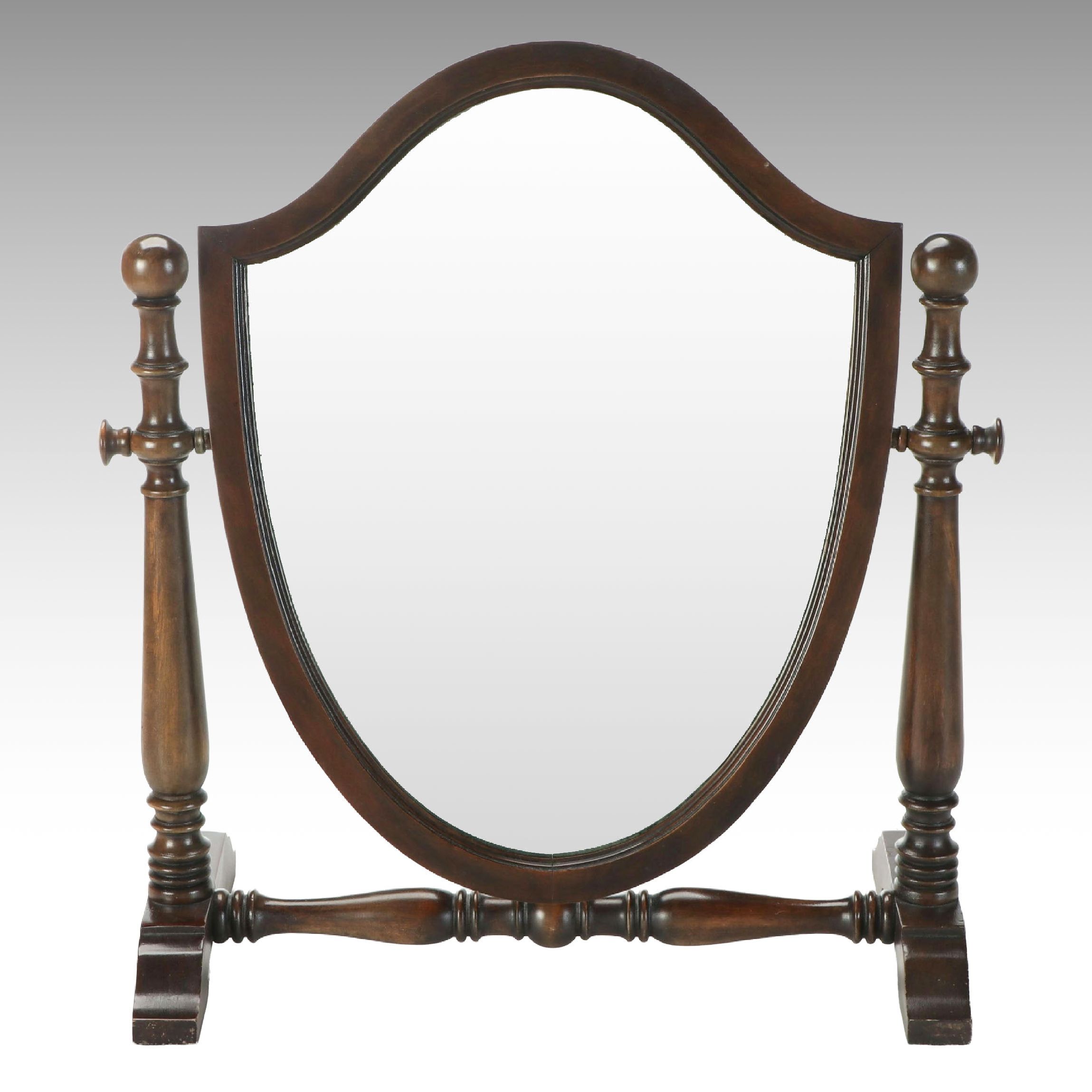 Edwardian Style Mahogany Table Top Mirror