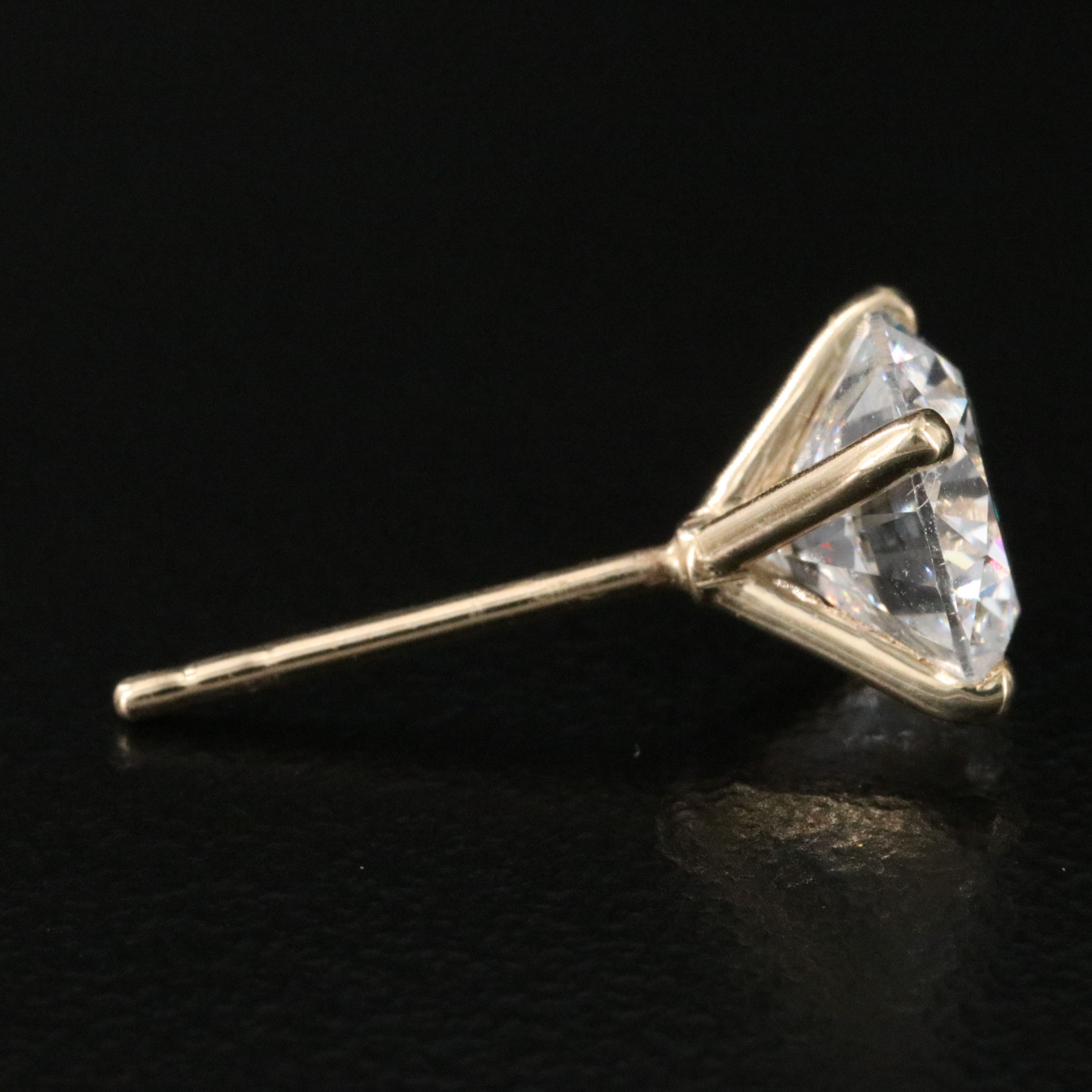 14K 3.05 CTW Lab Grown Diamond Stud Earrings with IGI Jewelry Report