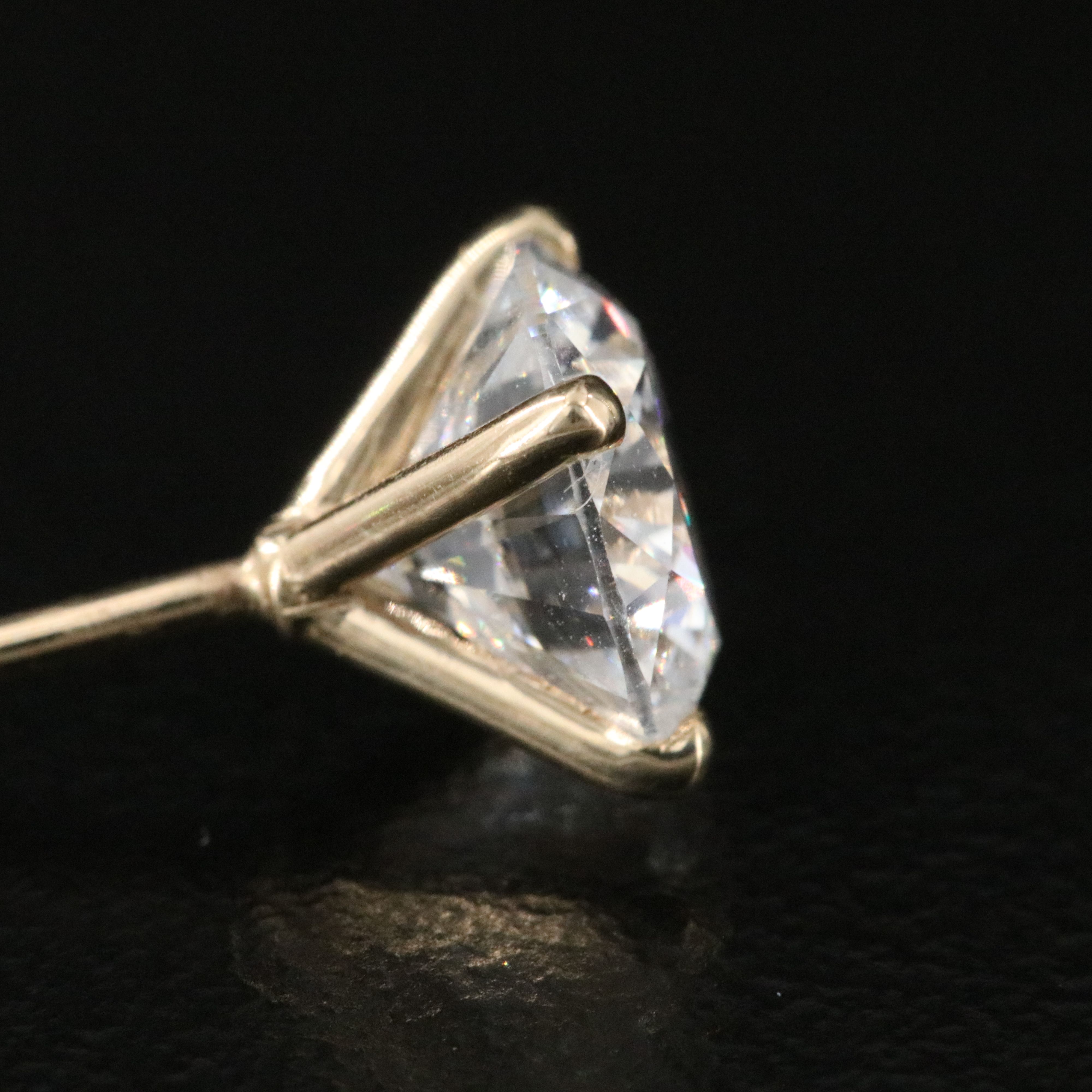 14K 3.05 CTW Lab Grown Diamond Stud Earrings with IGI Jewelry Report