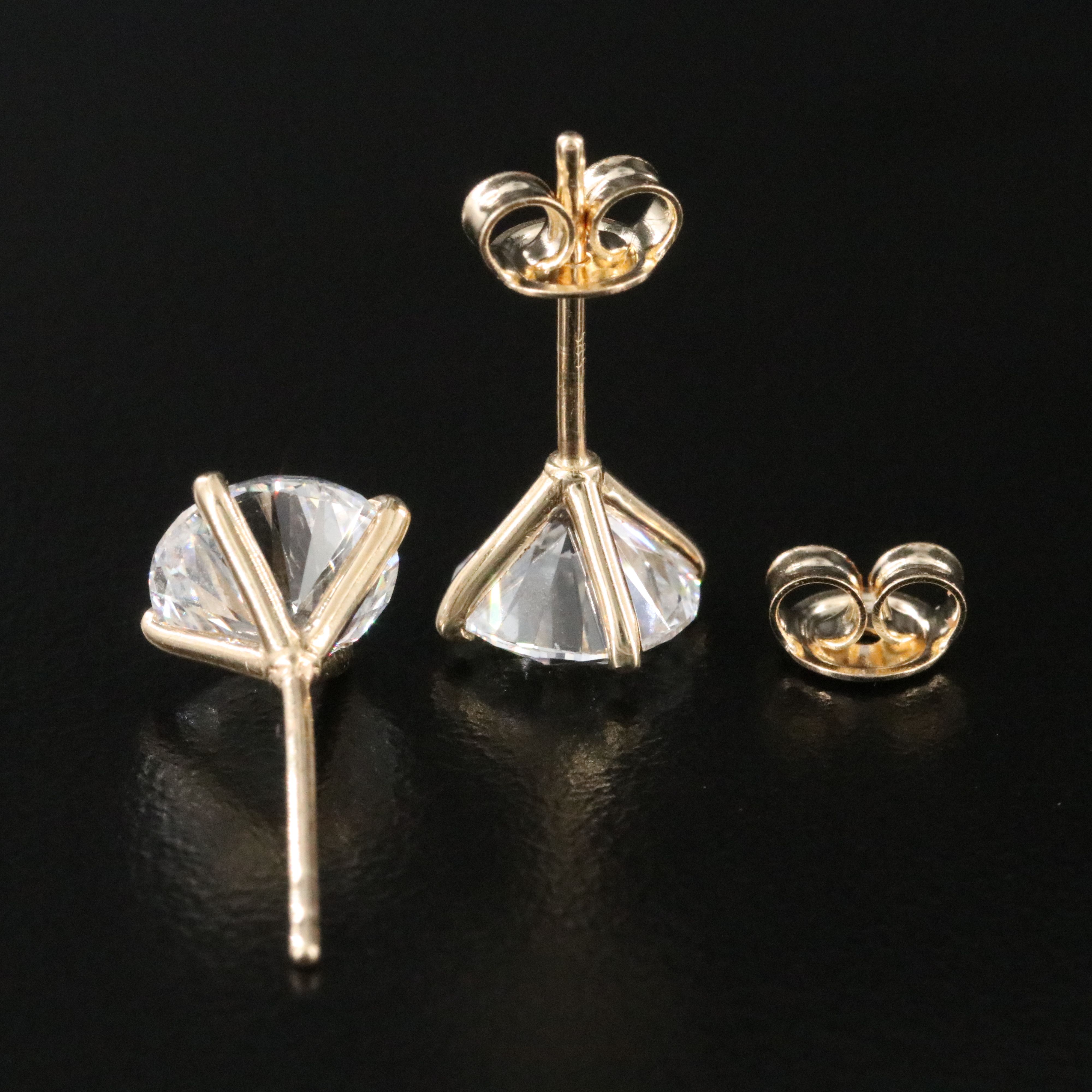 14K 3.05 CTW Lab Grown Diamond Stud Earrings with IGI Jewelry Report