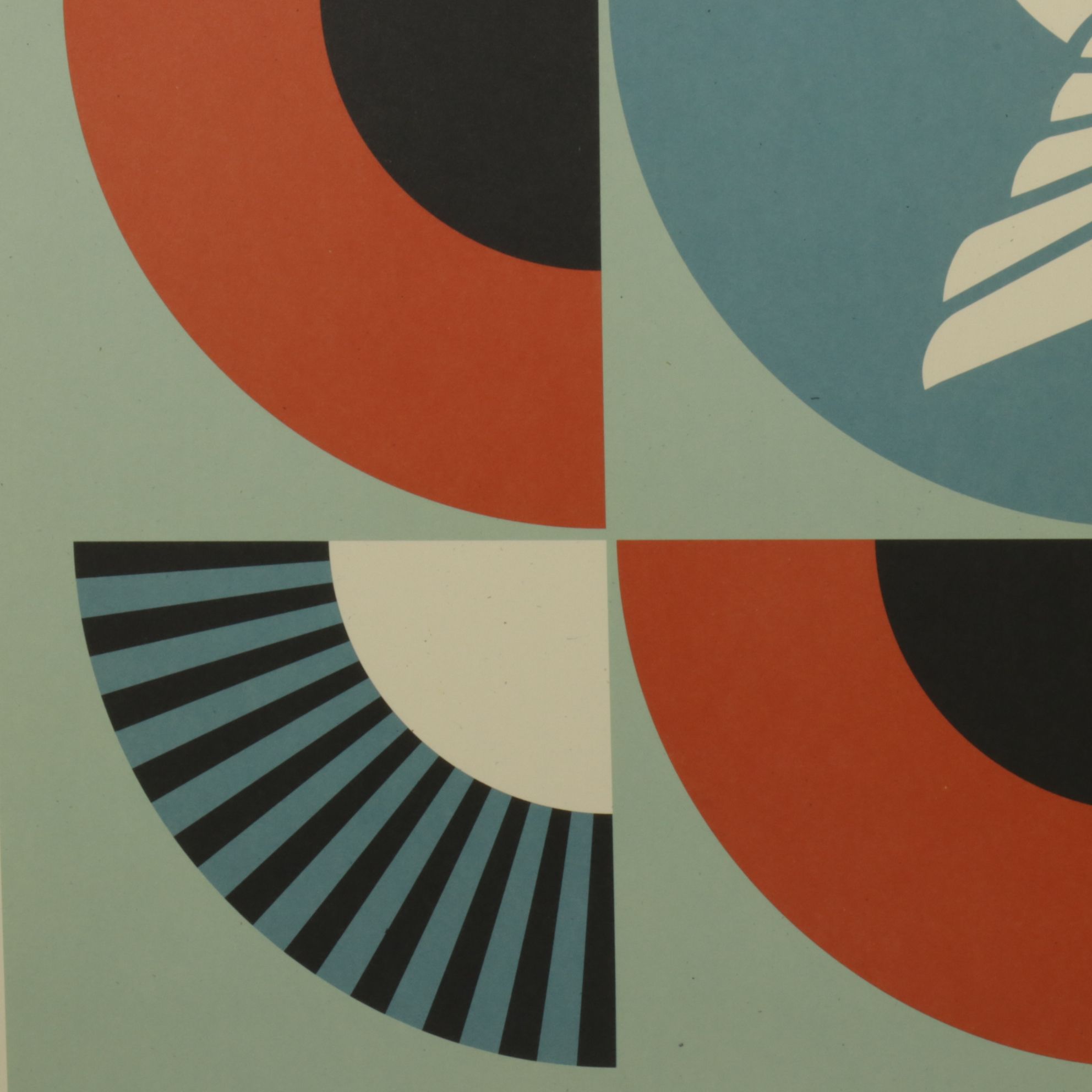 Shepard Fairey Offset Lithograph "Geometric Dove - Red", 2026