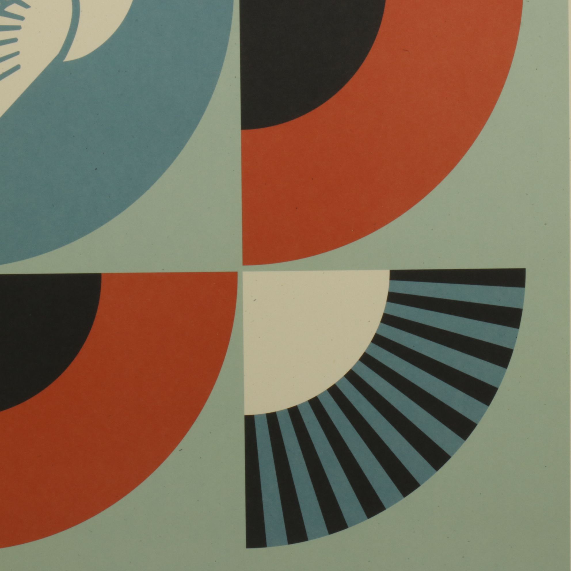 Shepard Fairey Offset Lithograph "Geometric Dove - Red", 2026