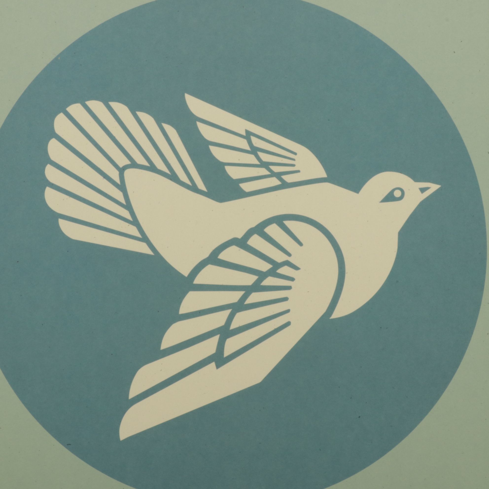 Shepard Fairey Offset Lithograph "Geometric Dove - Red", 2026