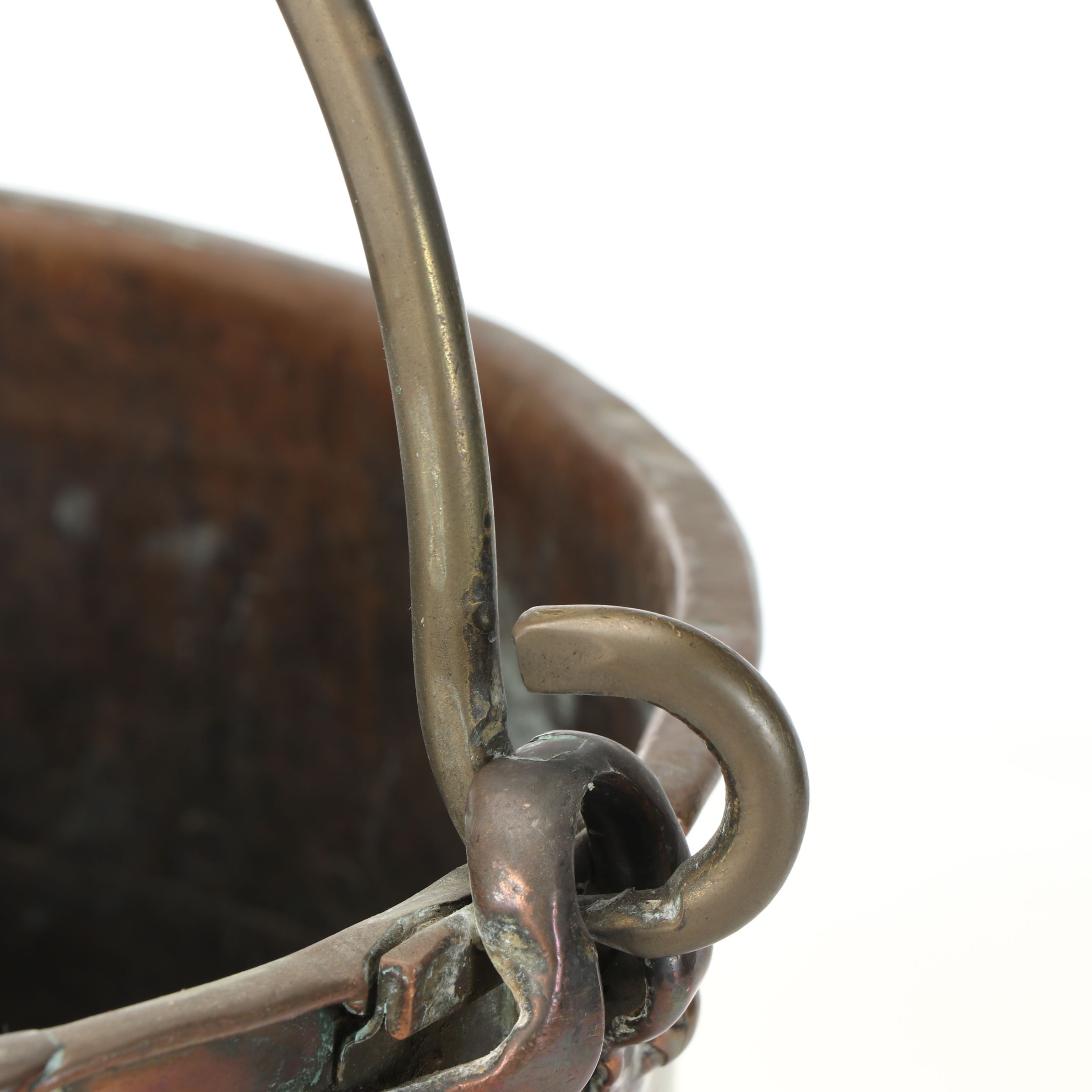 Rustic Riveted Copper Bucket