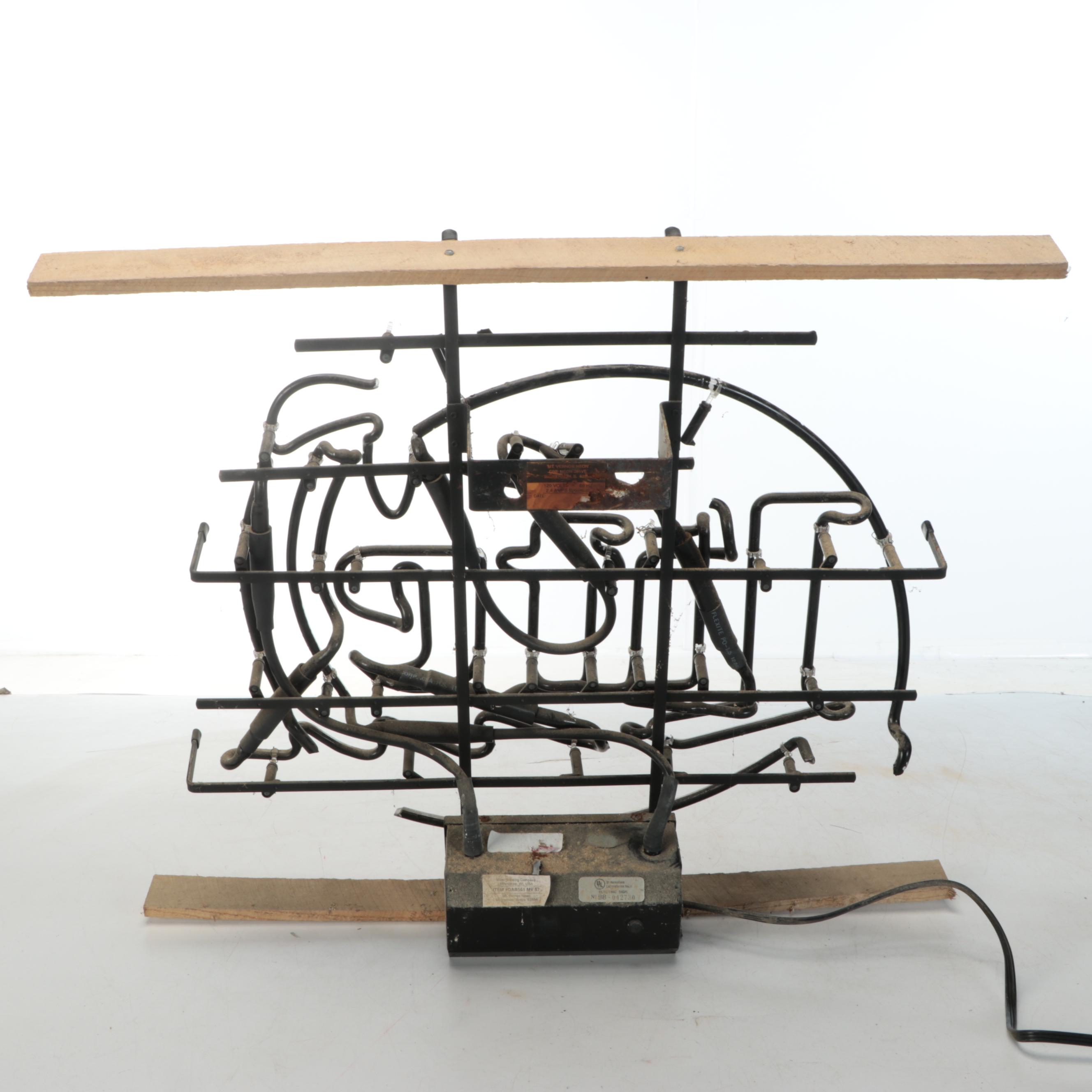 Miller Lite Beer Advertising Neon Sign