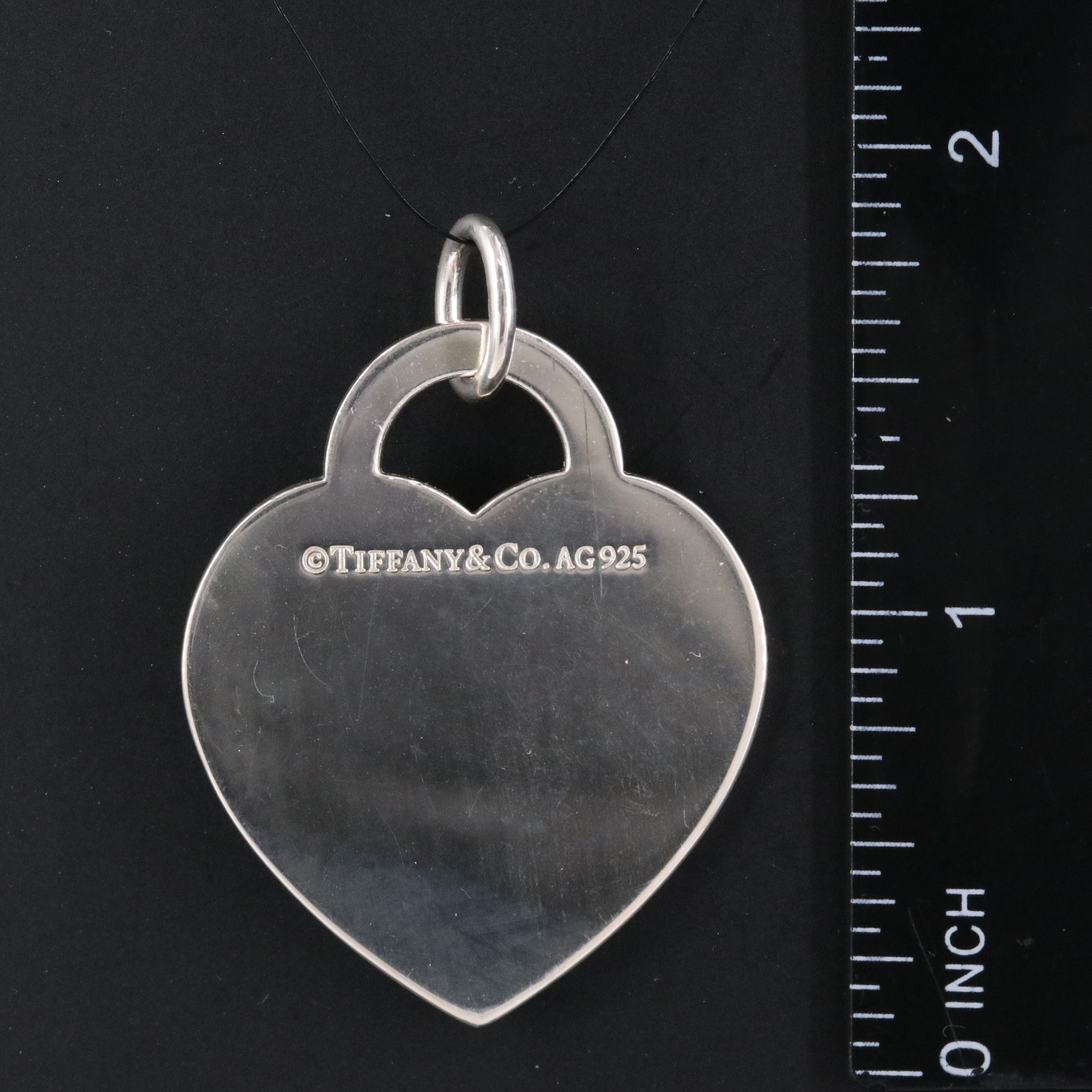 Tiffany & Co. Sterling Heart Tag Pendant