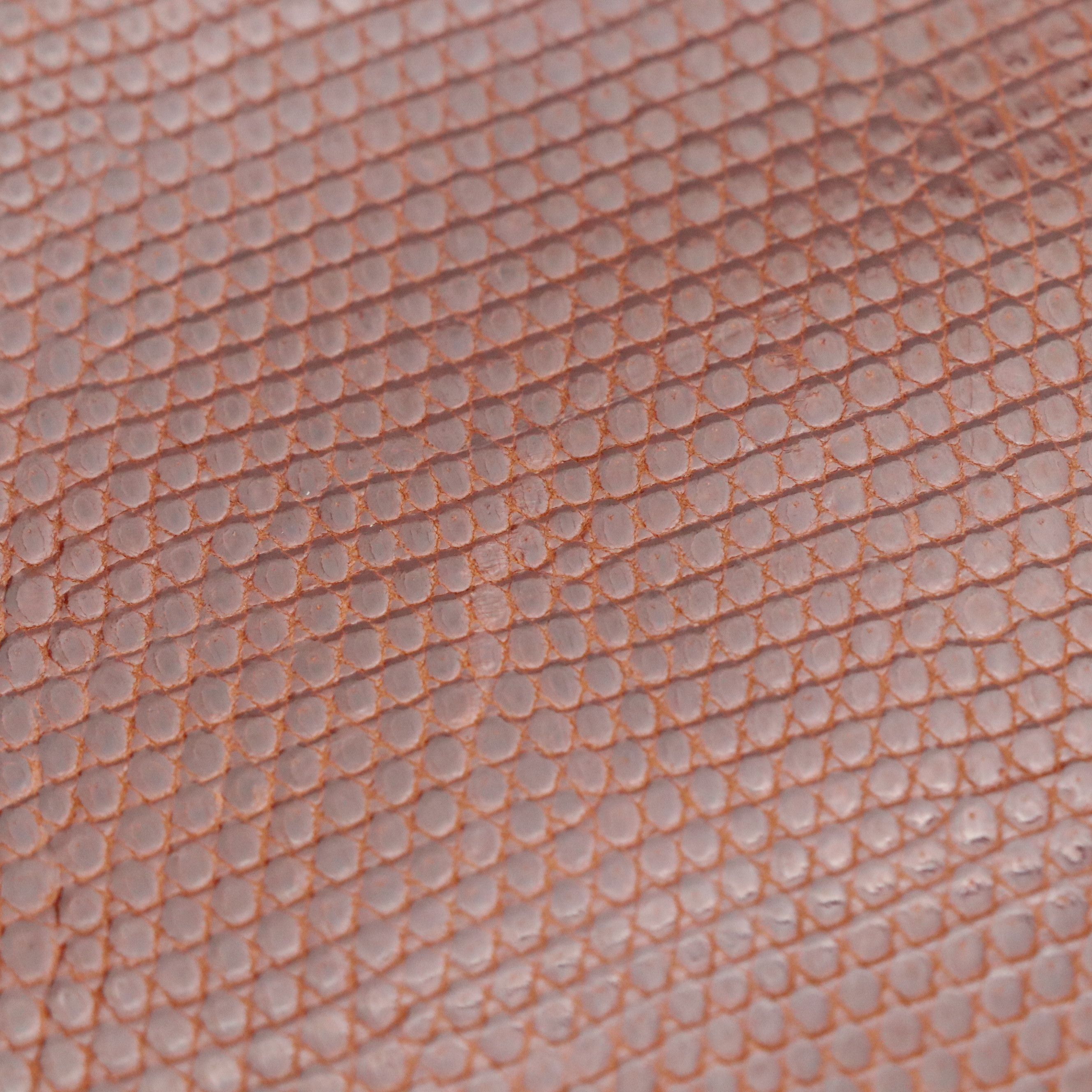 Ferragamo Gancini Clasp Chain Two Way Bag in Lizard Embossed Patent Leather