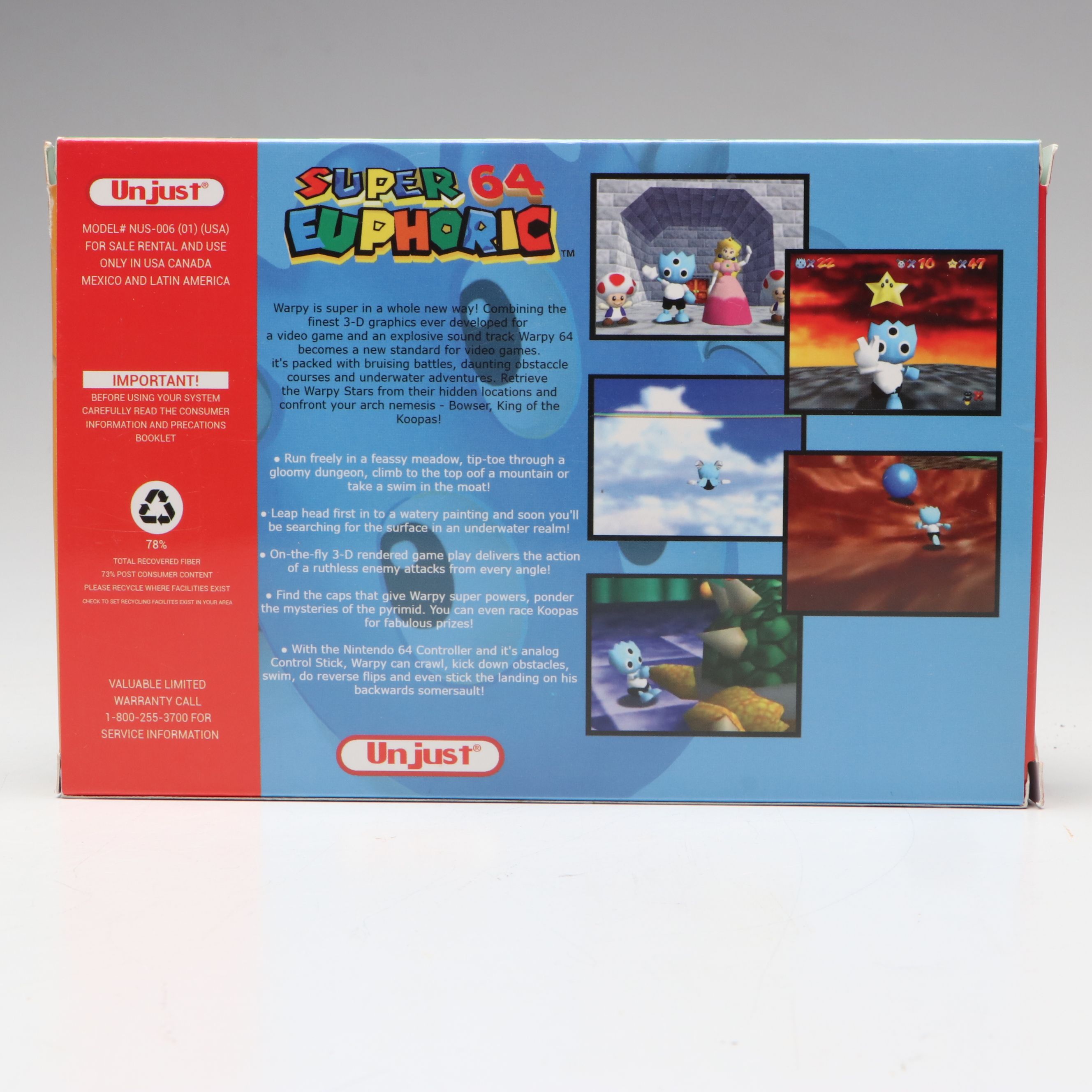 Collectible "Super 64 Euphoric" Nintendo Game