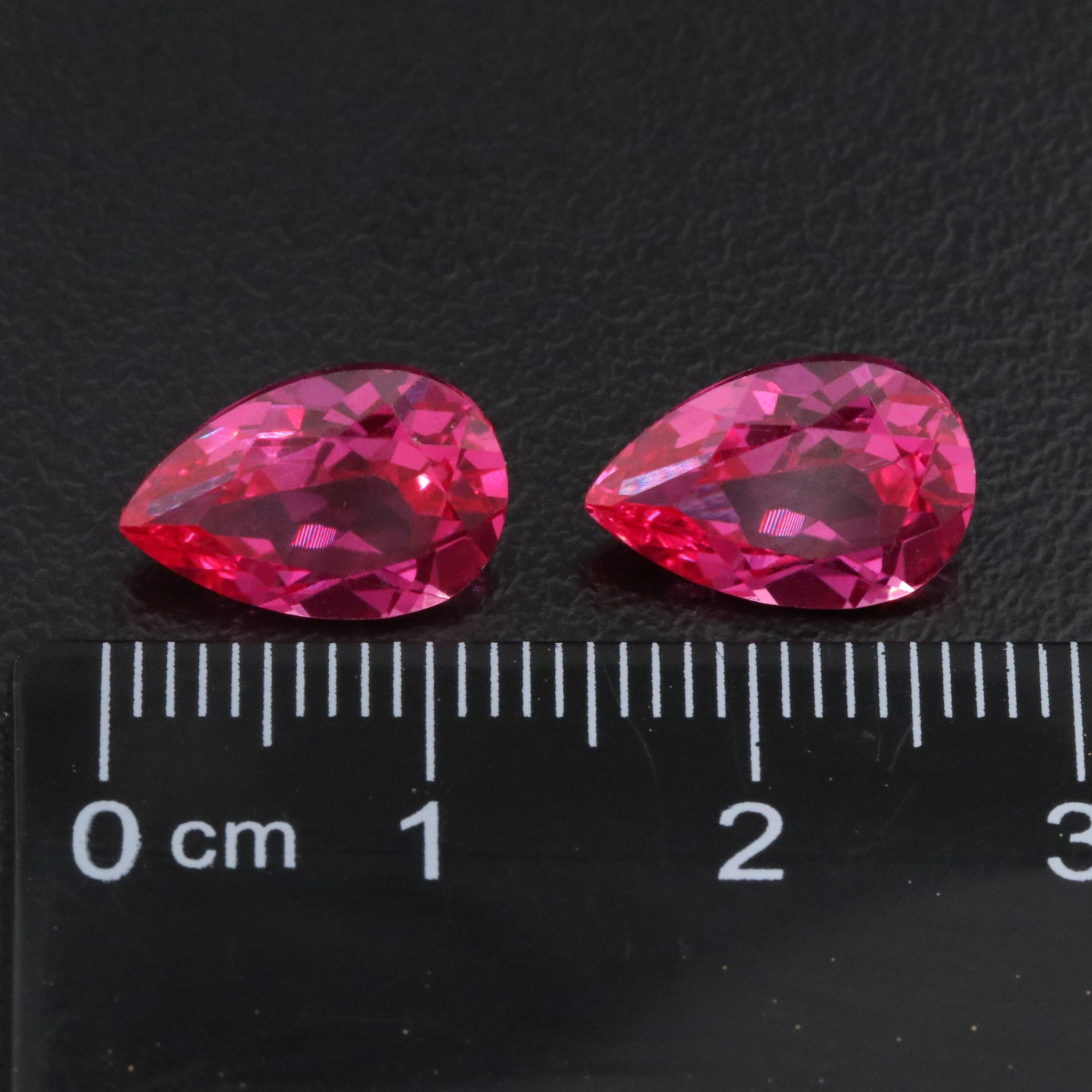 Loose 8.05 CTW Lab Grown Ruby Pair
