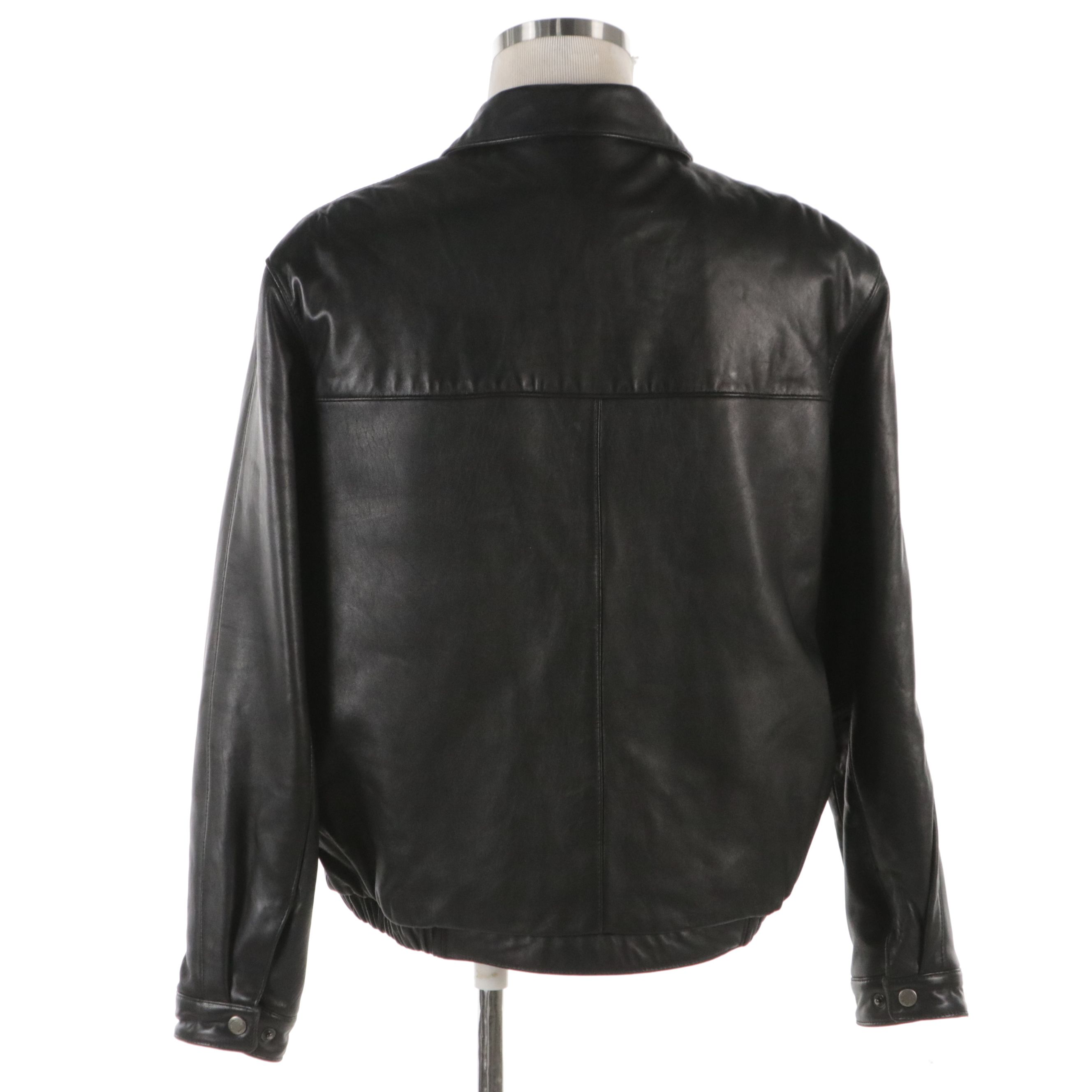 Men's J. Park Collection Lambskin Leather Bomber Jacket