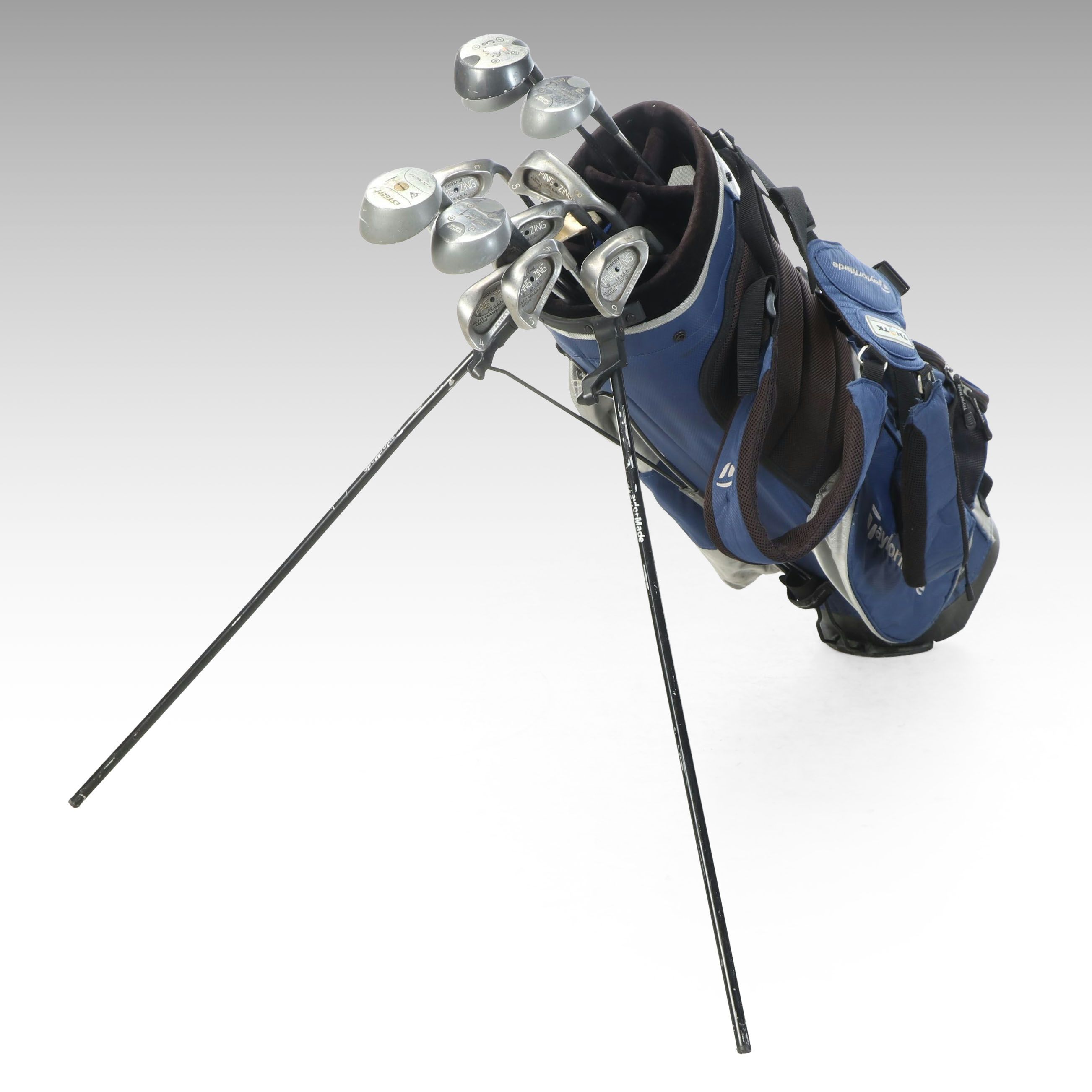 Karsten "Ping Zing" and Other Golf Clubs with TaylorMade Bag