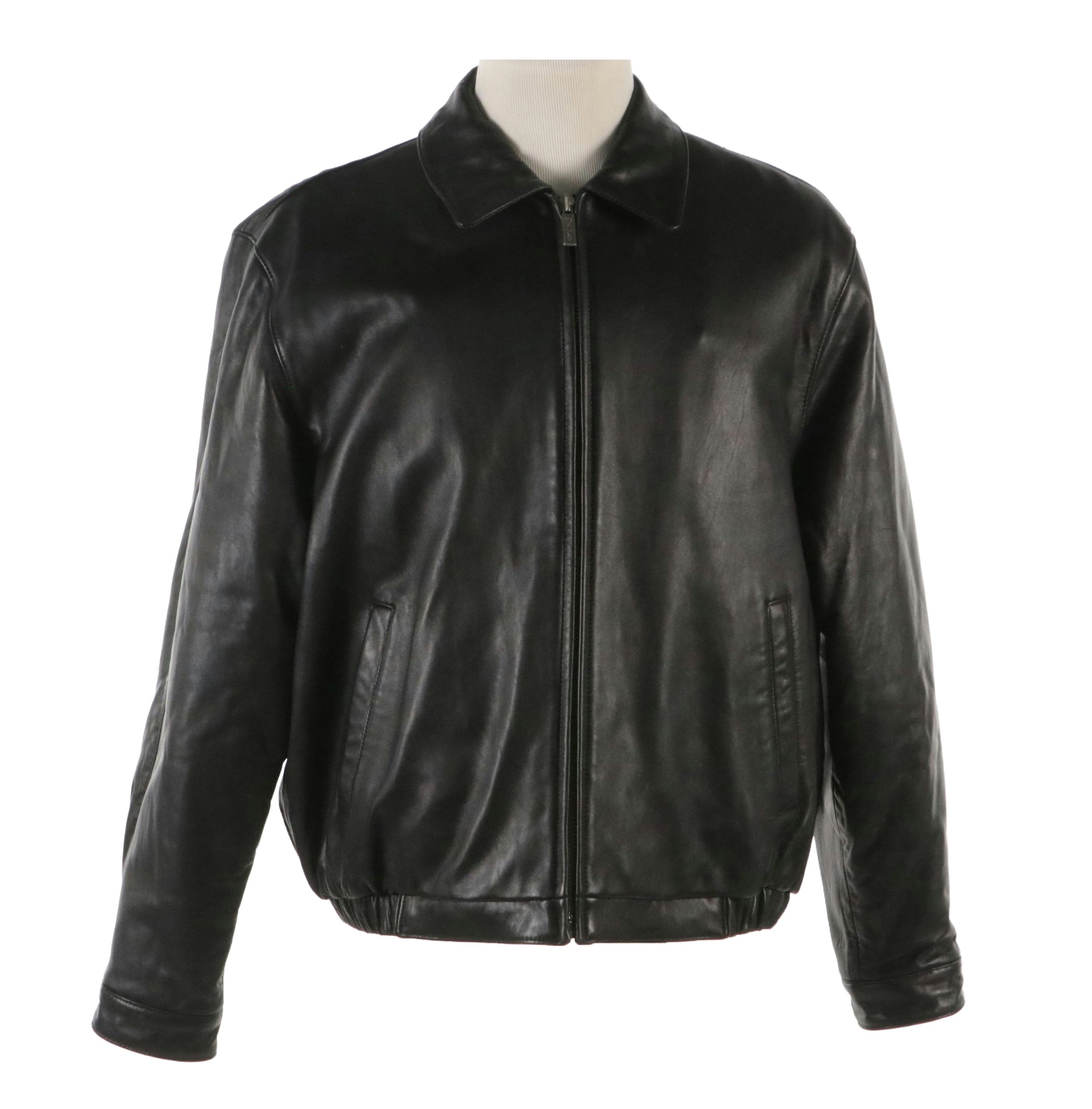 Men's J. Park Collection Lambskin Leather Bomber Jacket