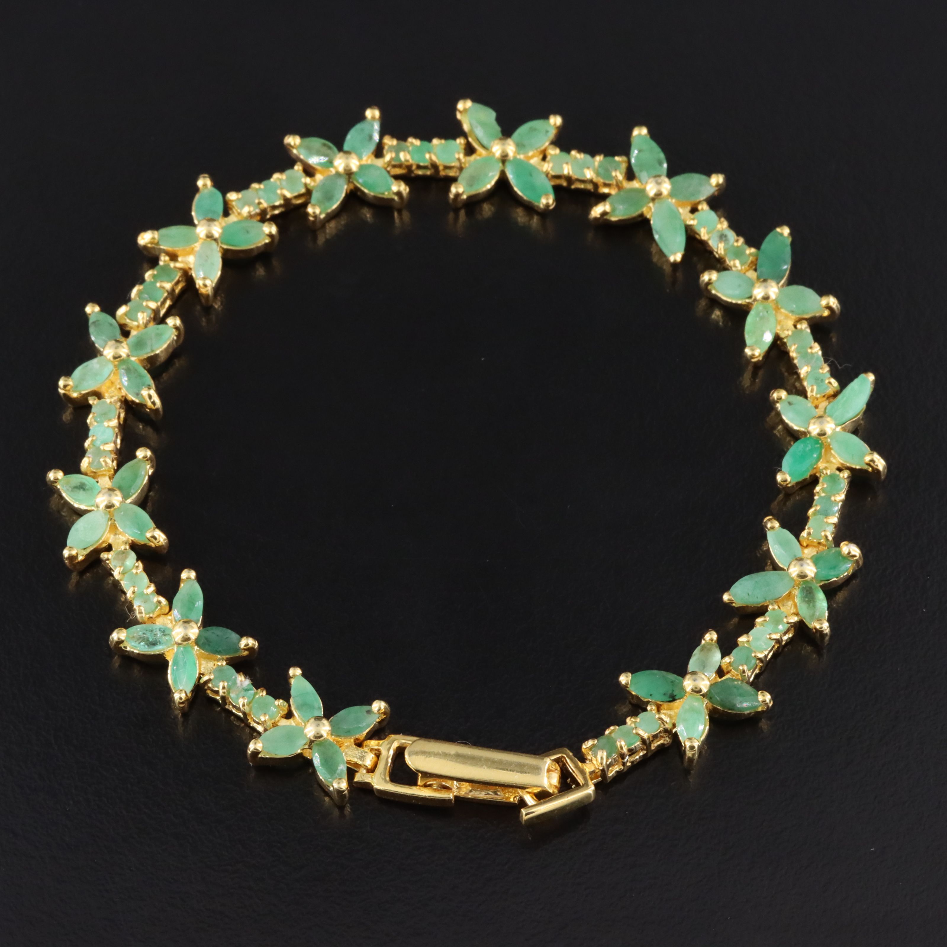 Sterling Emerald Bracelet