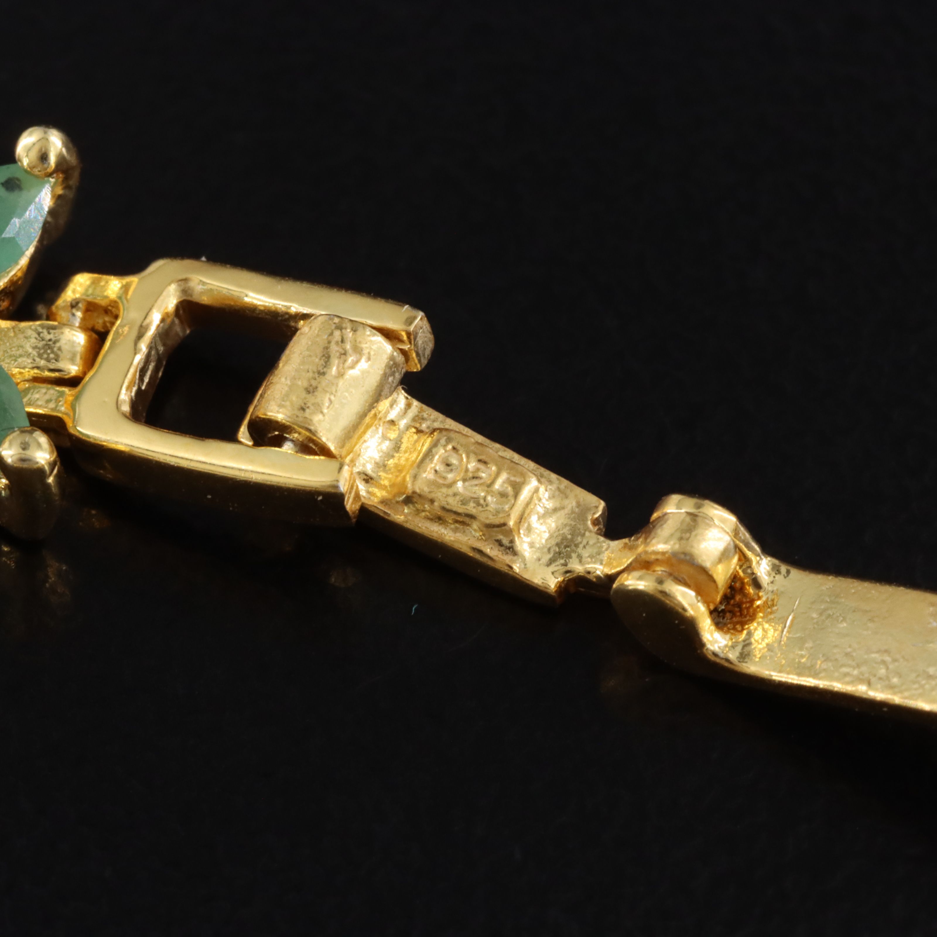 Sterling Emerald Bracelet