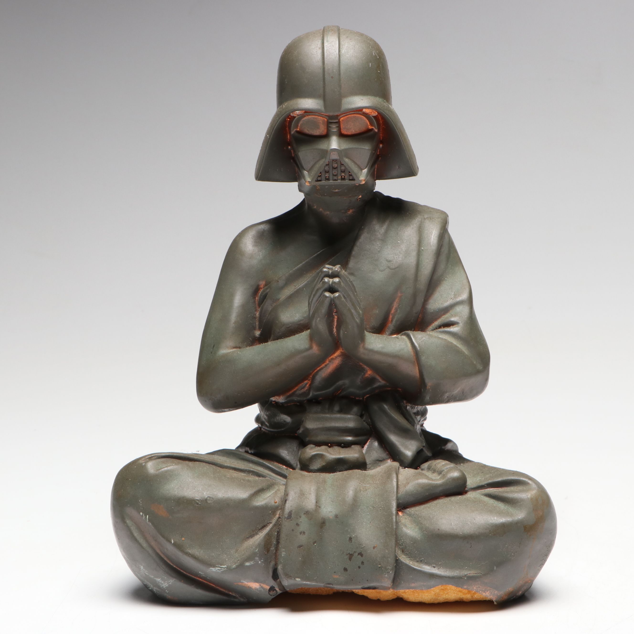 Resin Sculpture of Darth Vader in Lotus Pose, 21st Century