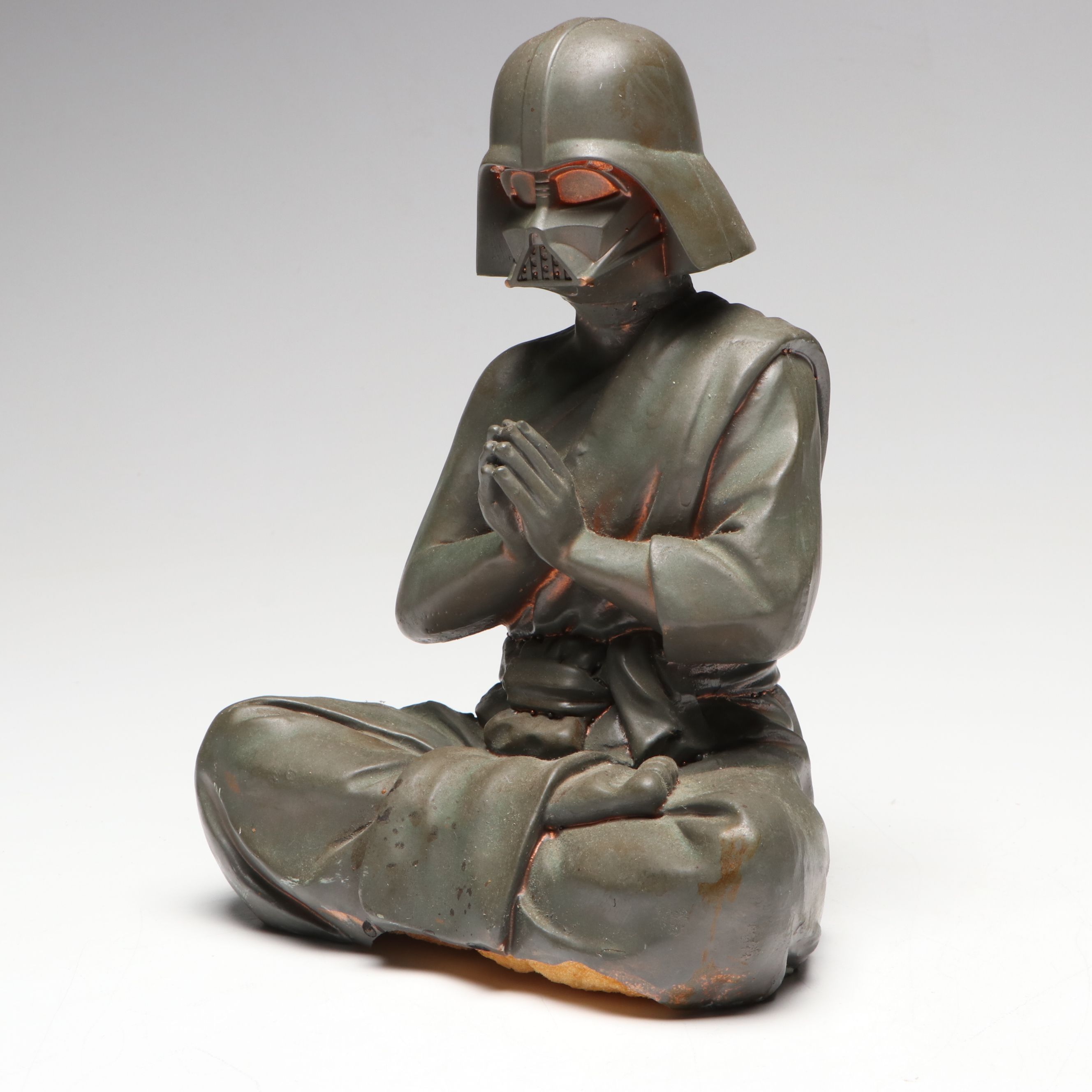 Resin Sculpture of Darth Vader in Lotus Pose, 21st Century
