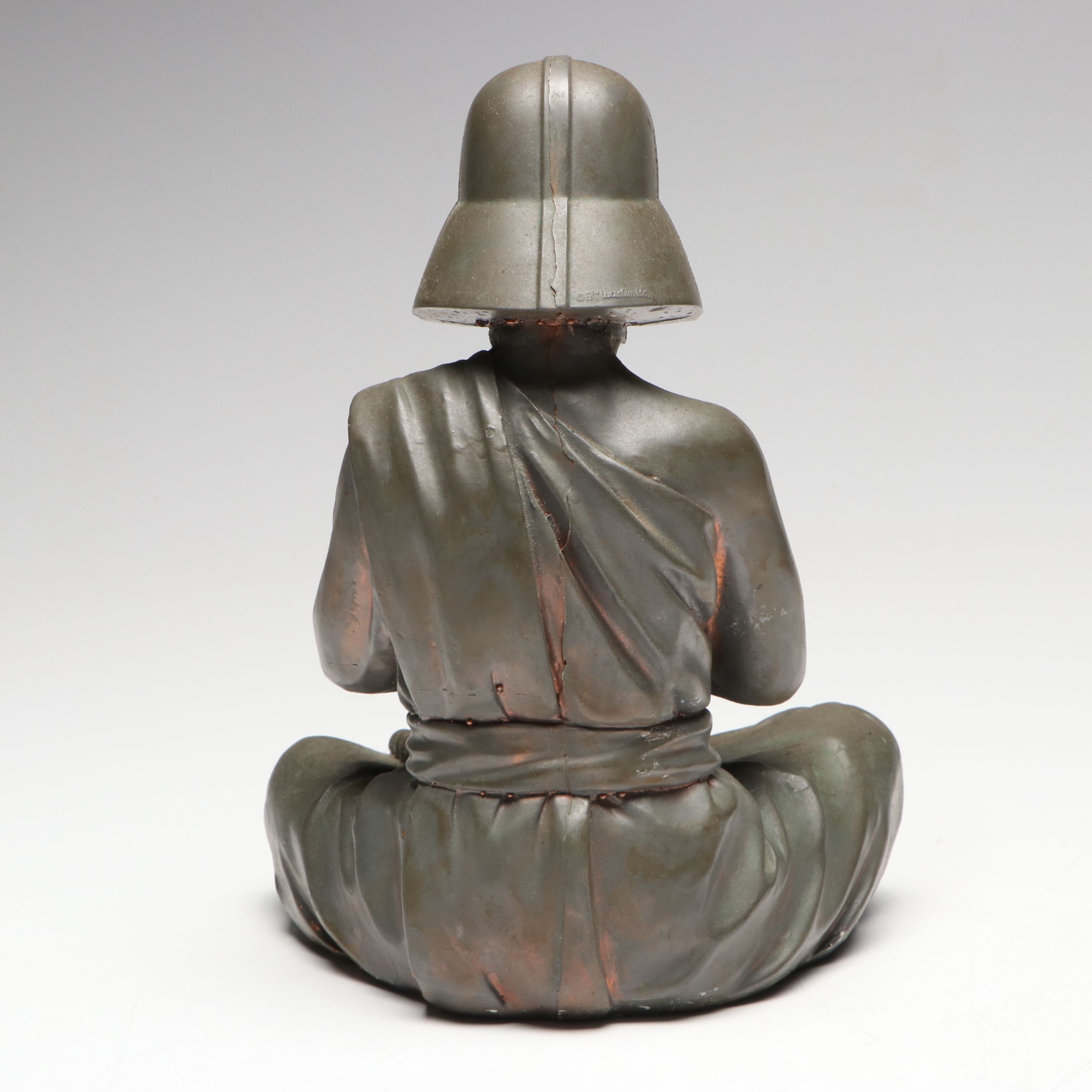 Resin Sculpture of Darth Vader in Lotus Pose, 21st Century