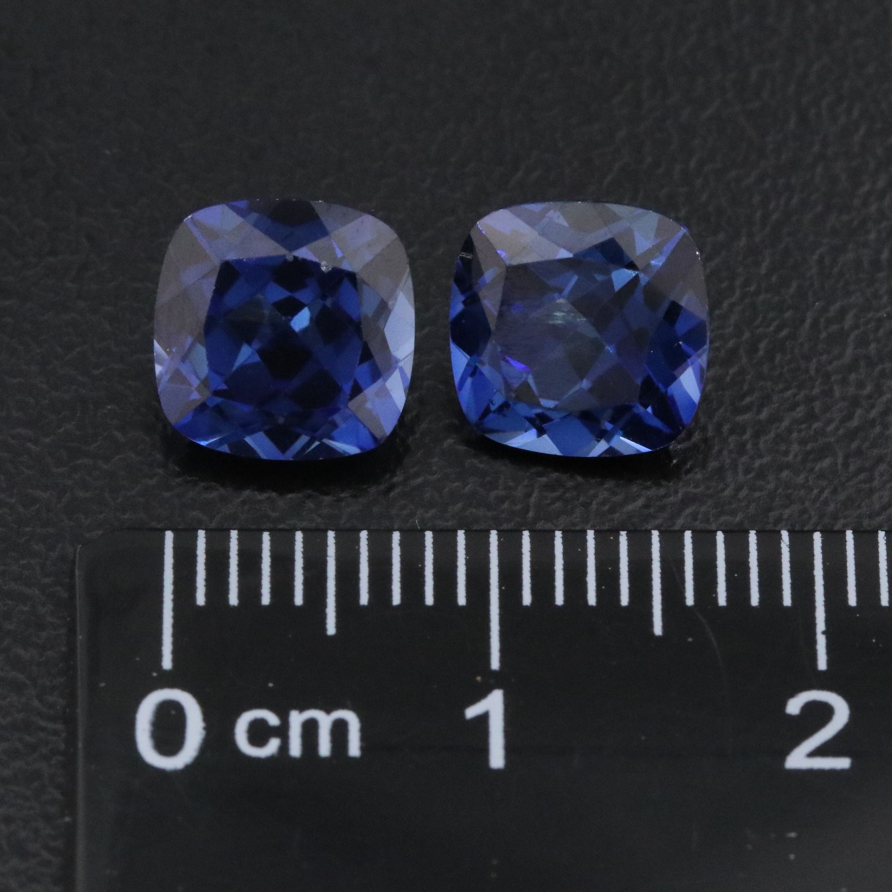 Loose 5.86 CTW Lab Grown Sapphire Pair