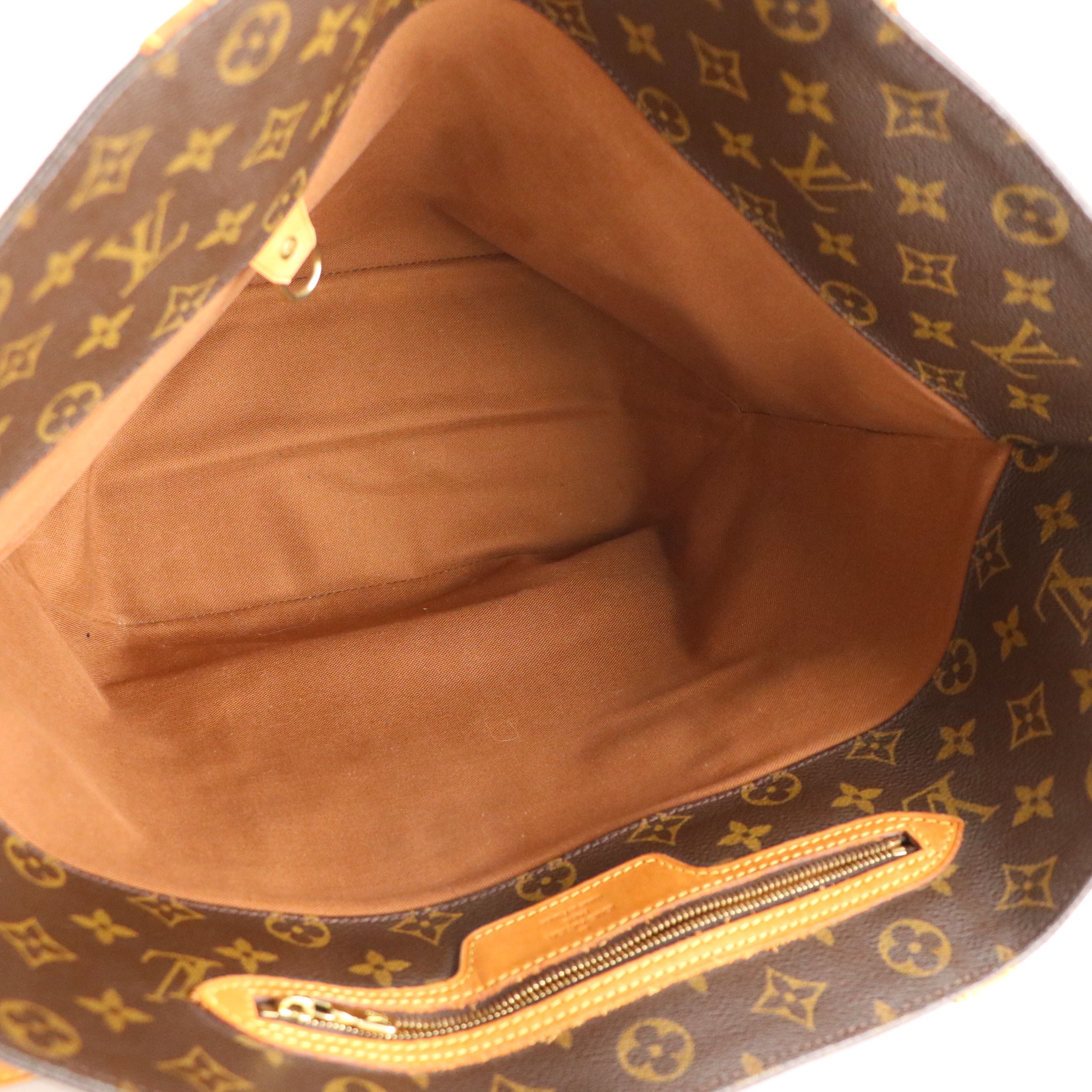 Louis Vuitton Sac Shopping Tote Bag in Monogram Canvas and Vachetta Leather