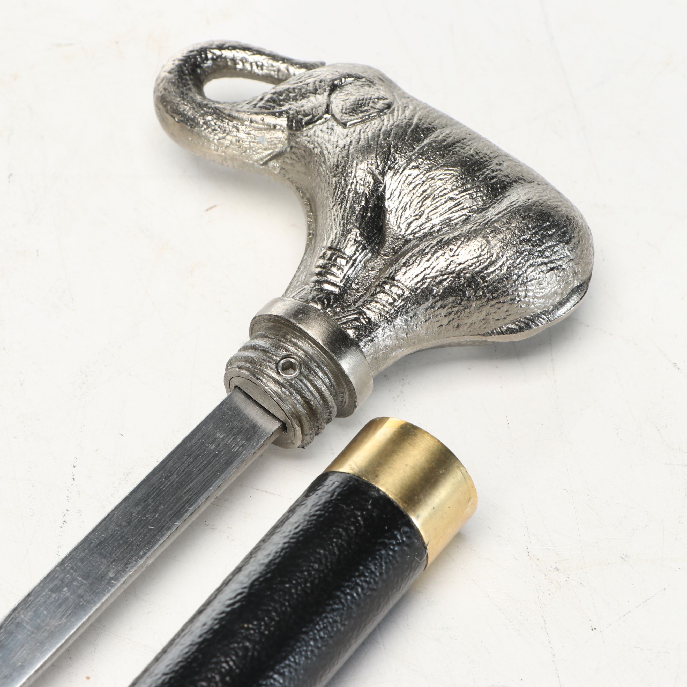 Elephant Handle Sword Cane