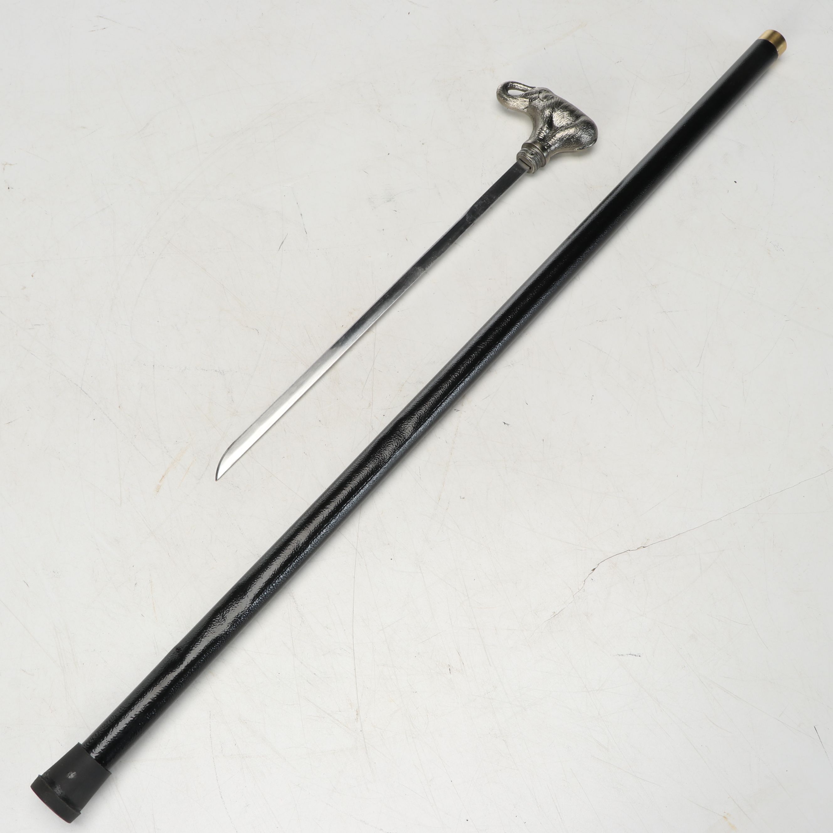 Elephant Handle Sword Cane