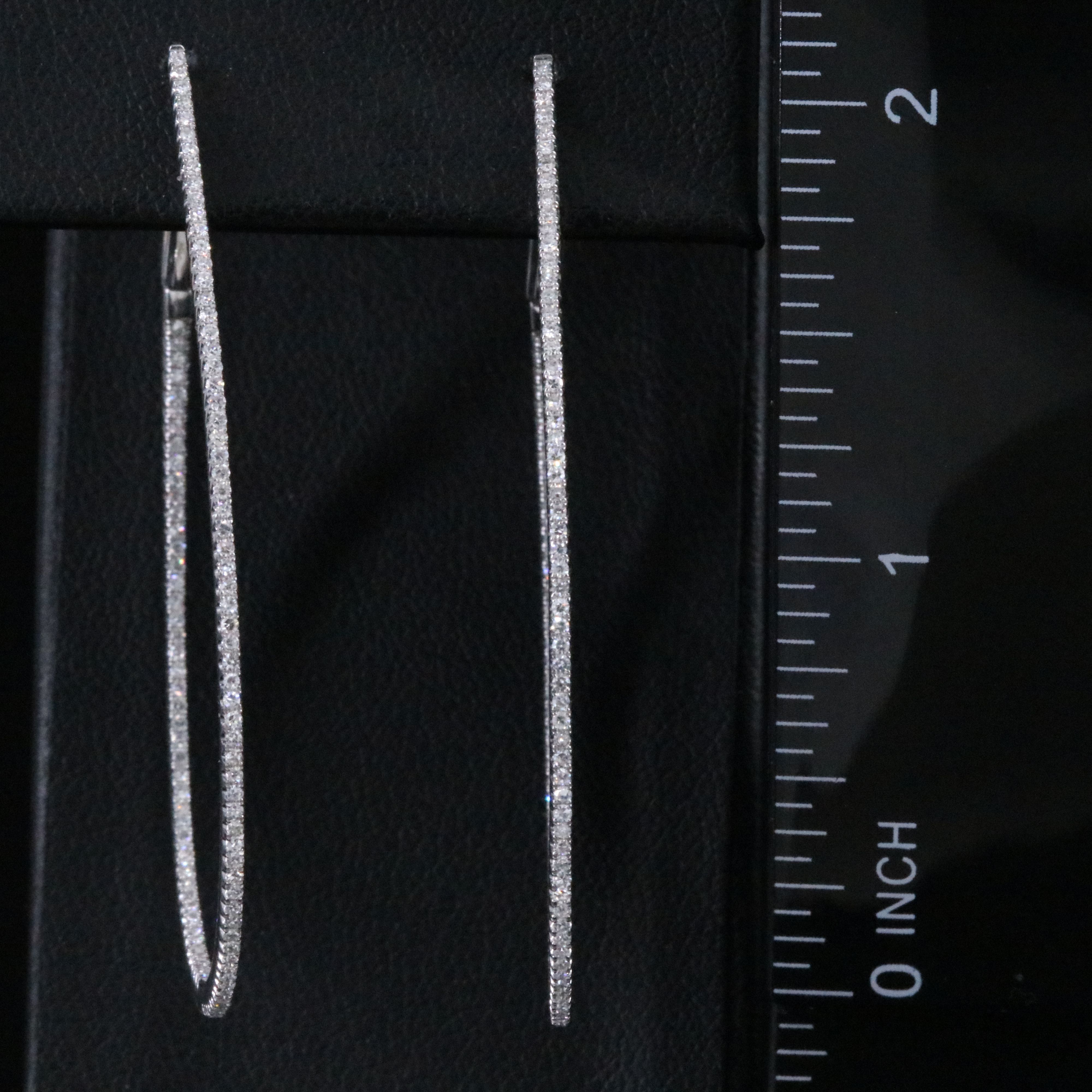 14K 0.70 CTW Diamond Inside-Out Hoop Earrings