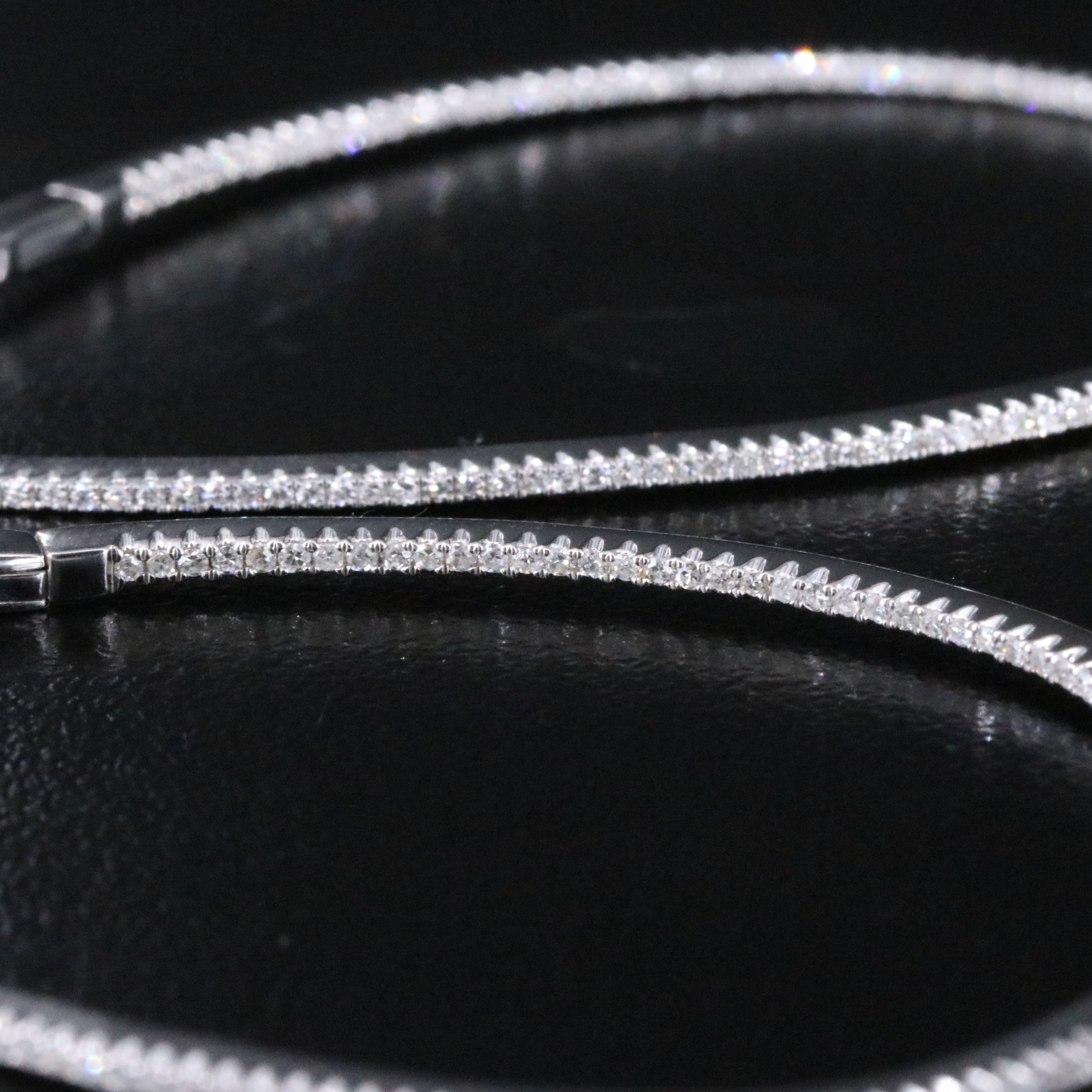 14K 0.70 CTW Diamond Inside-Out Hoop Earrings