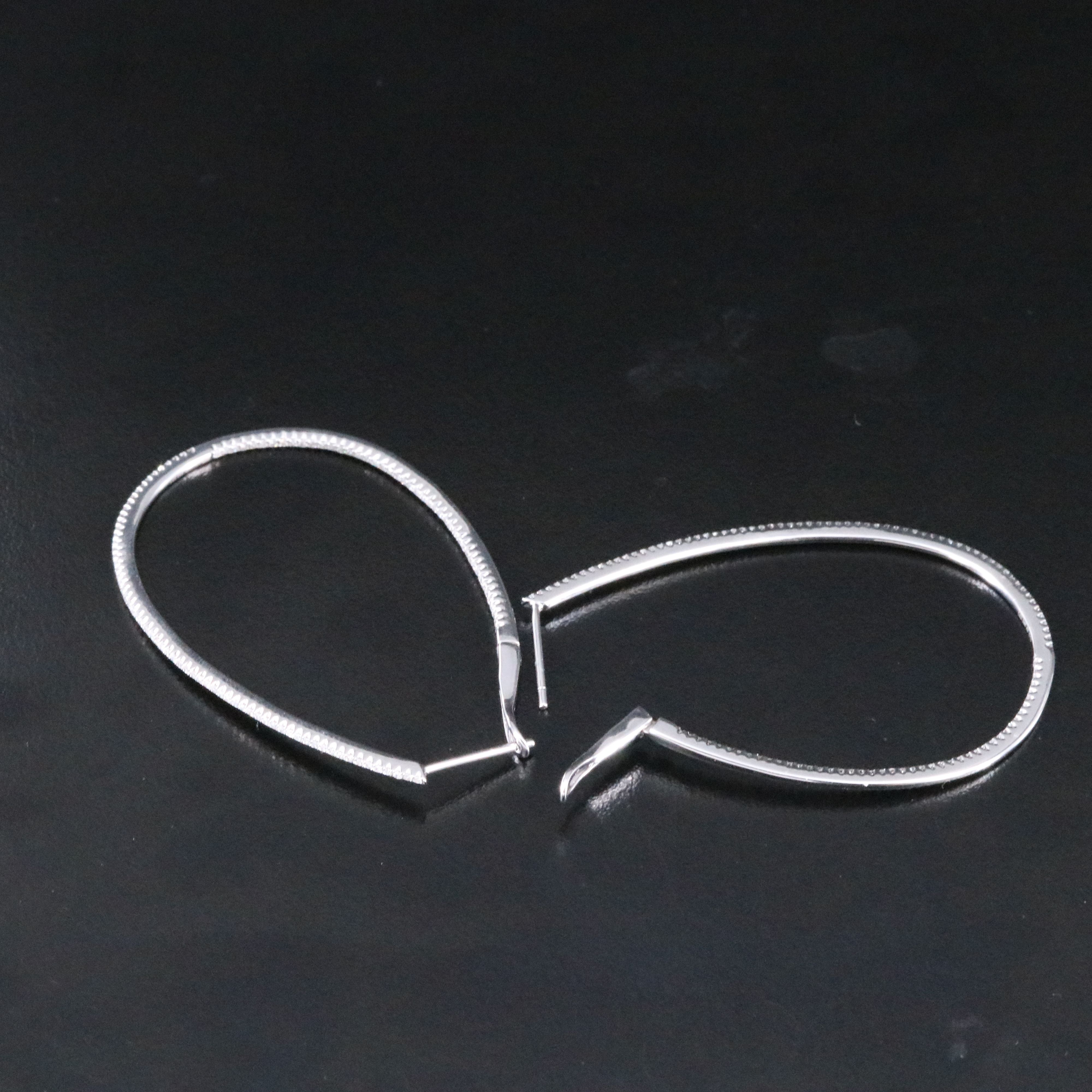 14K 0.70 CTW Diamond Inside-Out Hoop Earrings