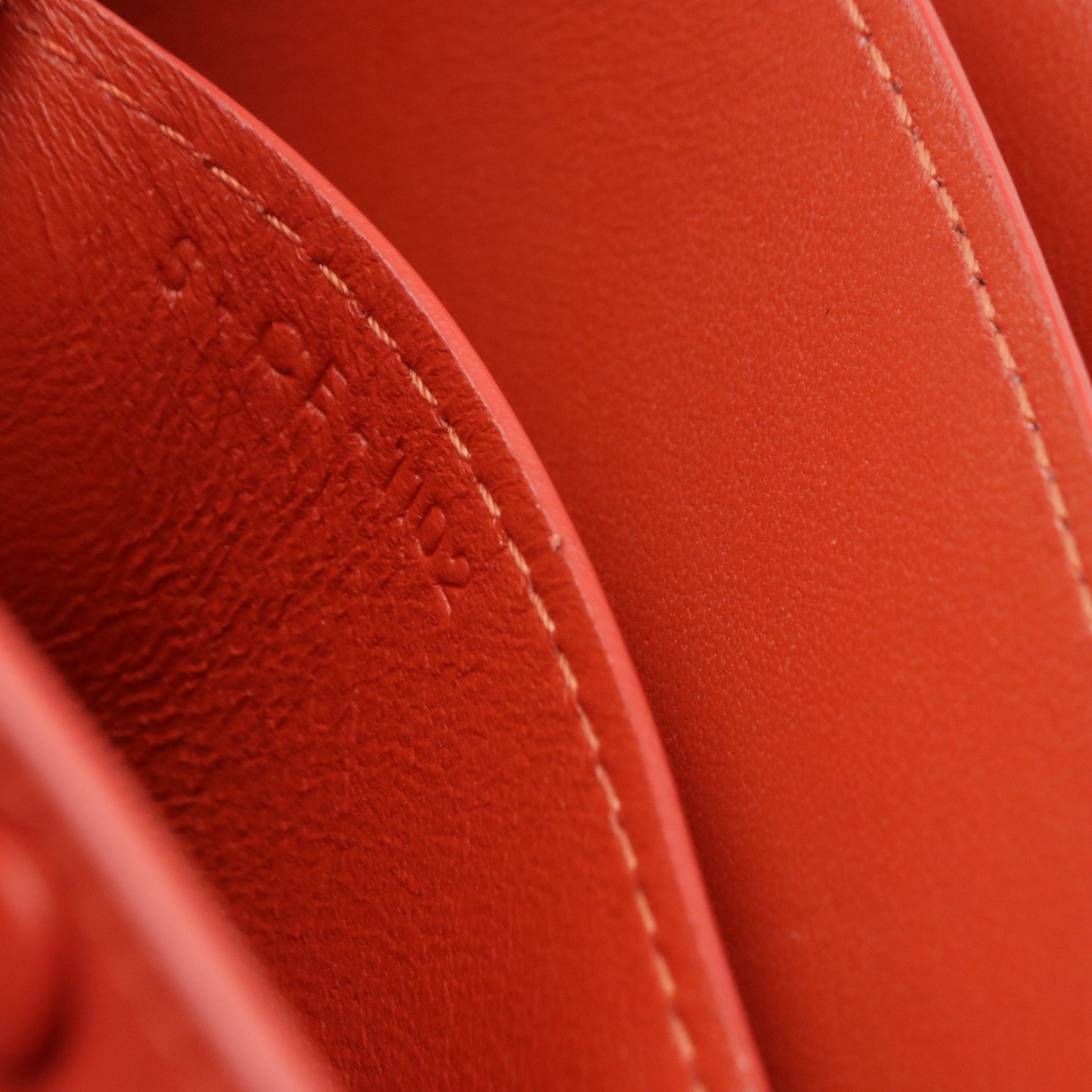 Céline Medium Case Front Flap Shoulder Bag in Red Leather