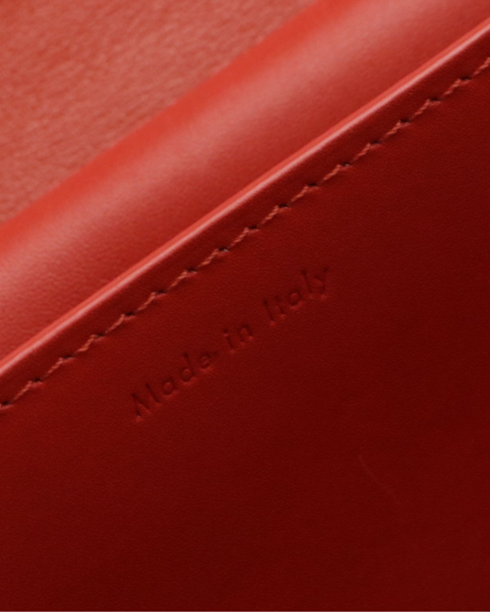 Céline Medium Case Front Flap Shoulder Bag in Red Leather