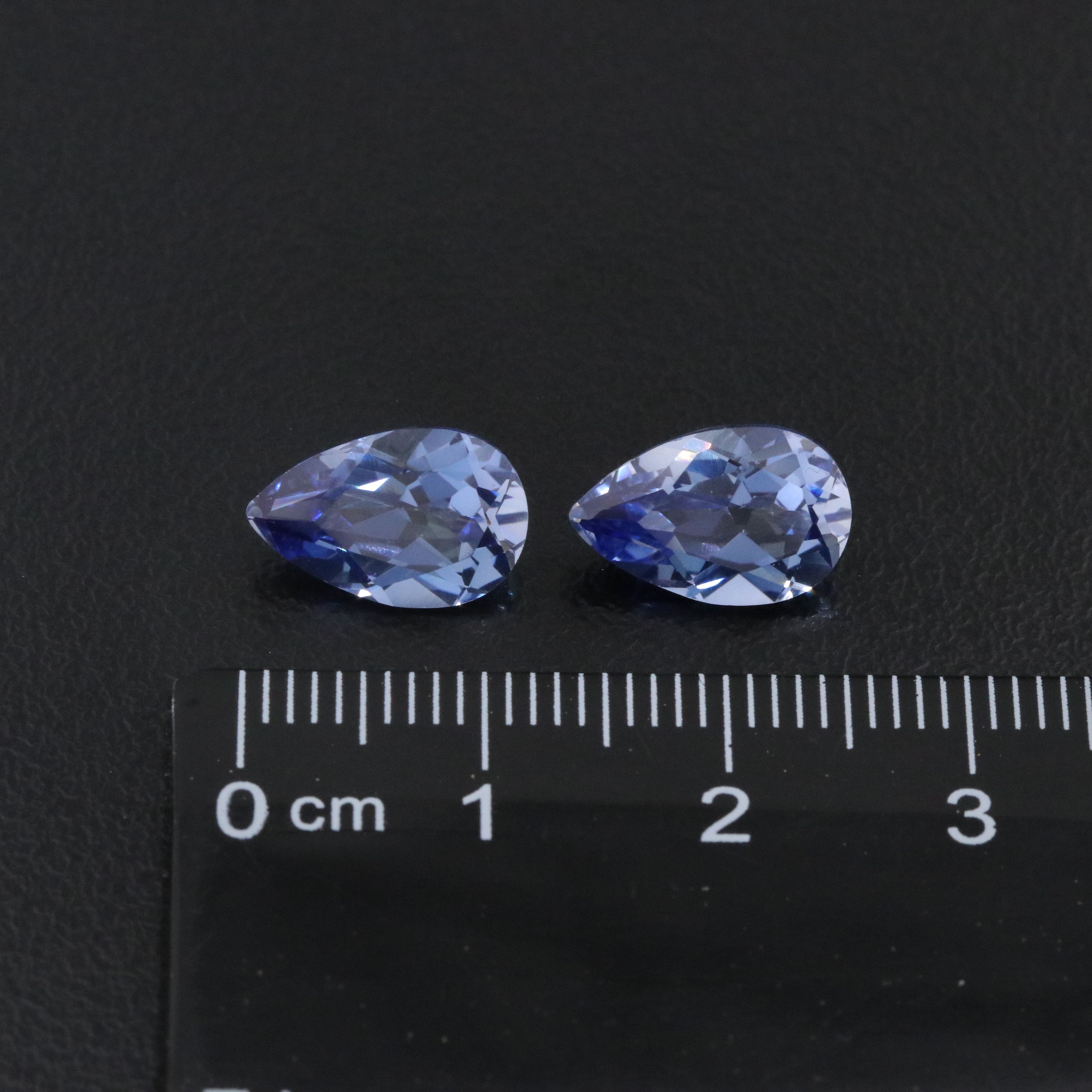 Loose 7.06 CTW Lab Grown Sapphire Pair