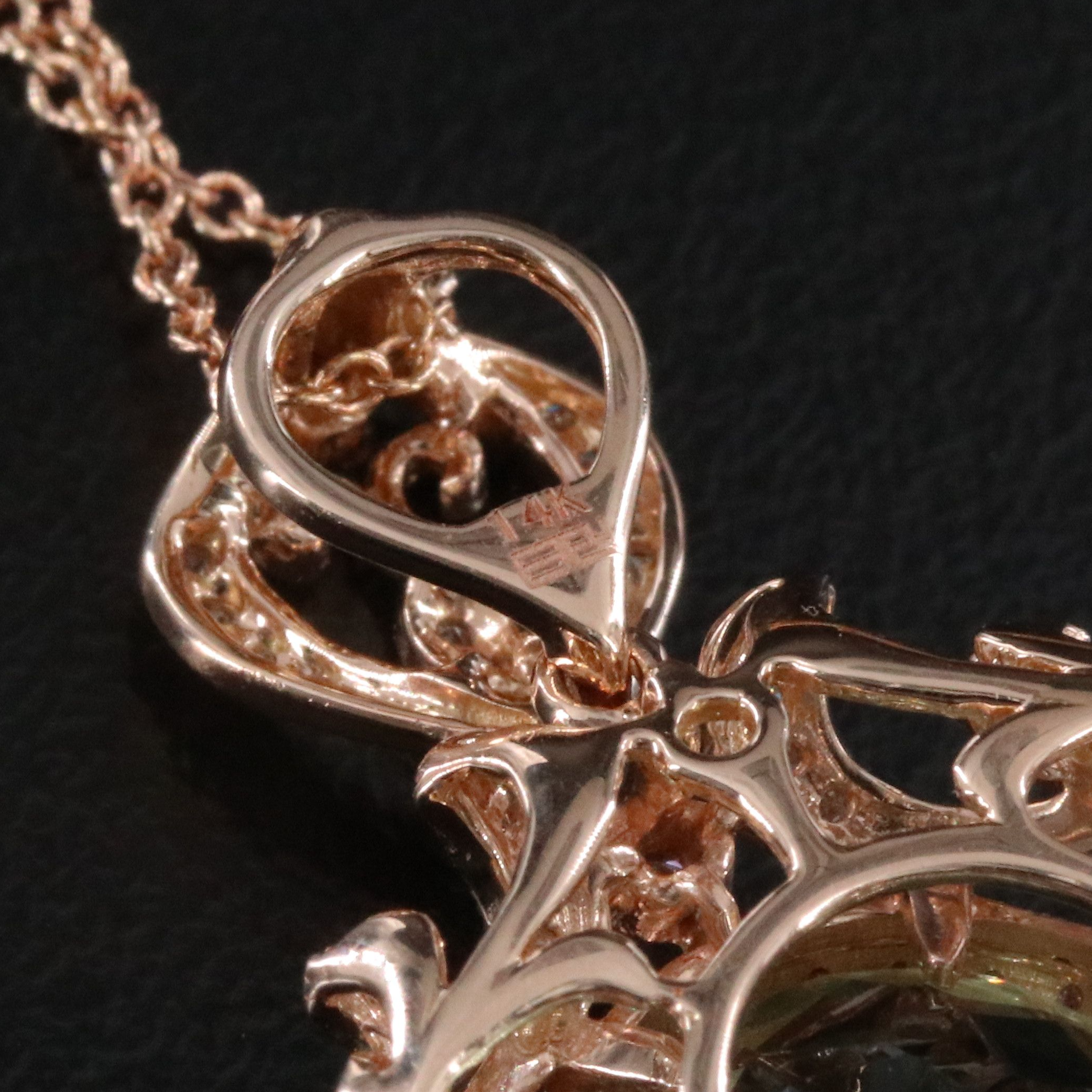 EFFY 14K Rose Gold 10.26 CT Prasiolite and Diamond Pendant Necklace