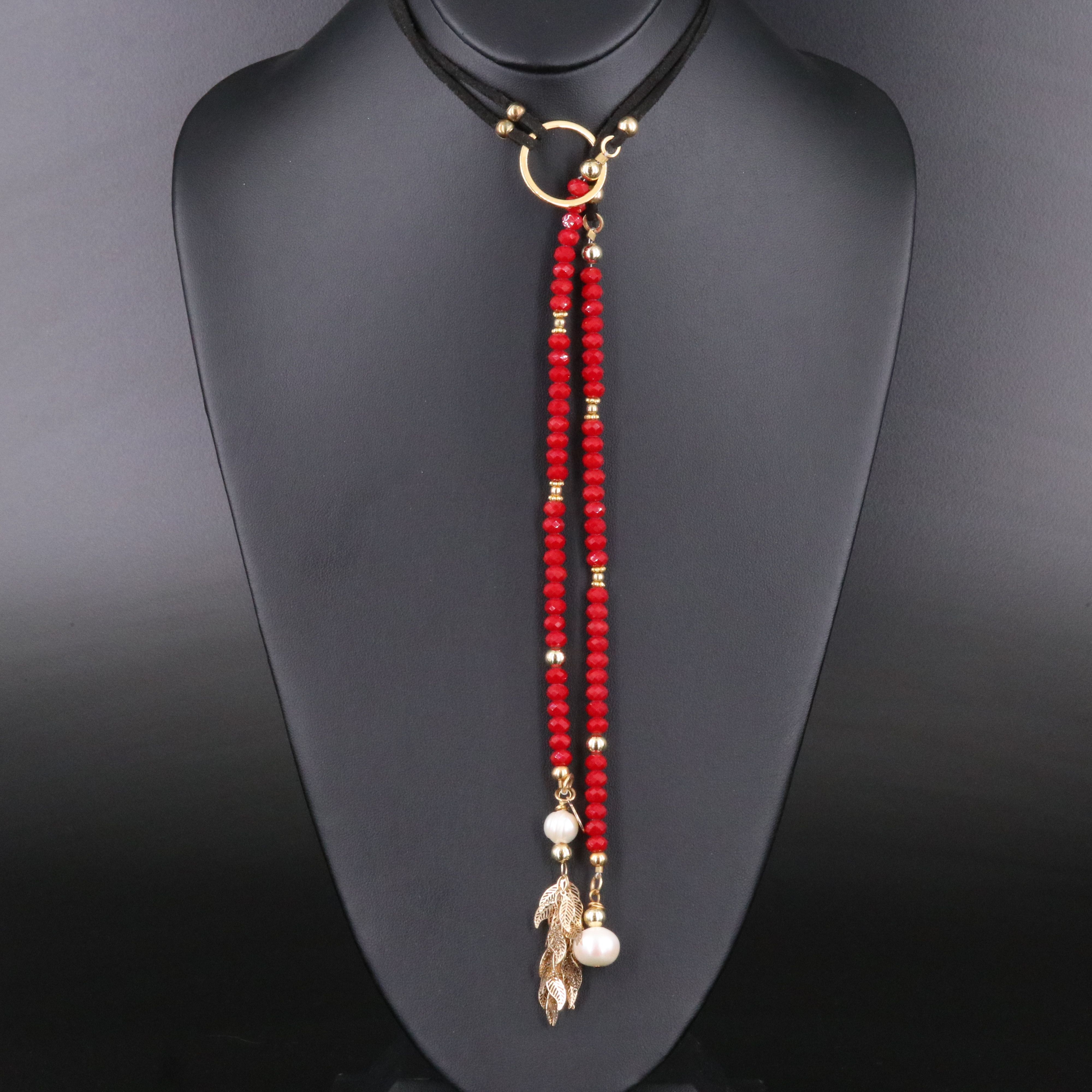 Convertible Pearl and Glass Necklace